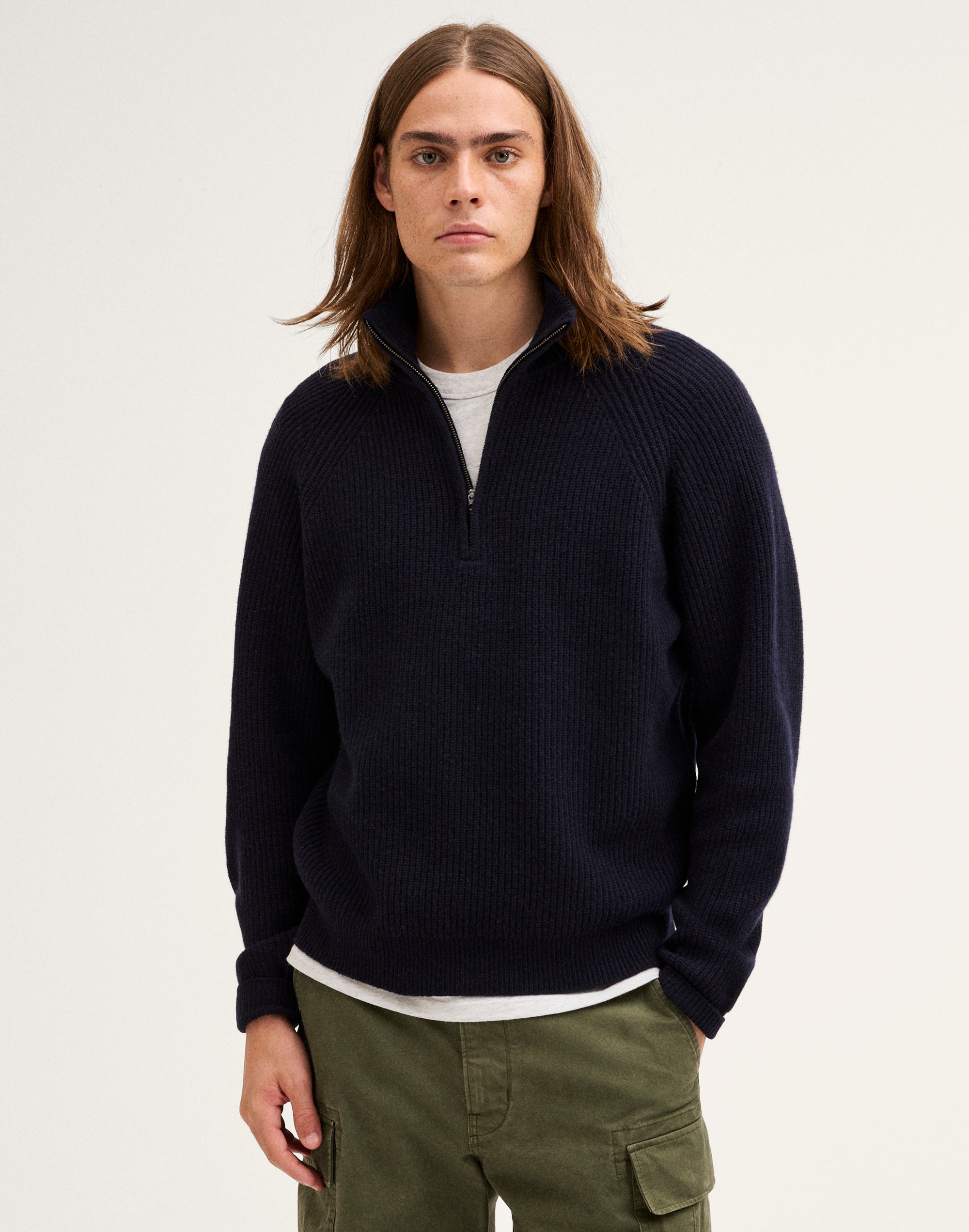 Quarter-Zip Sweater in Heritage Merino Wool