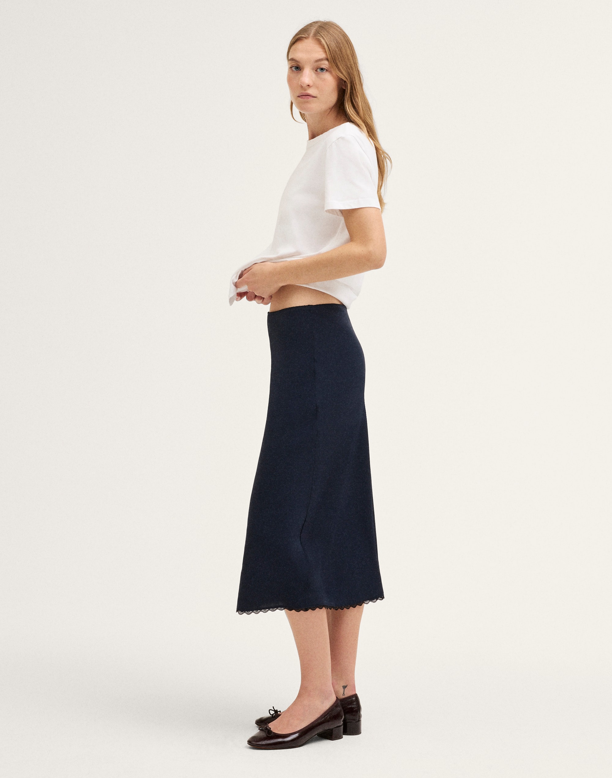 The Layton Midi Slip Skirt