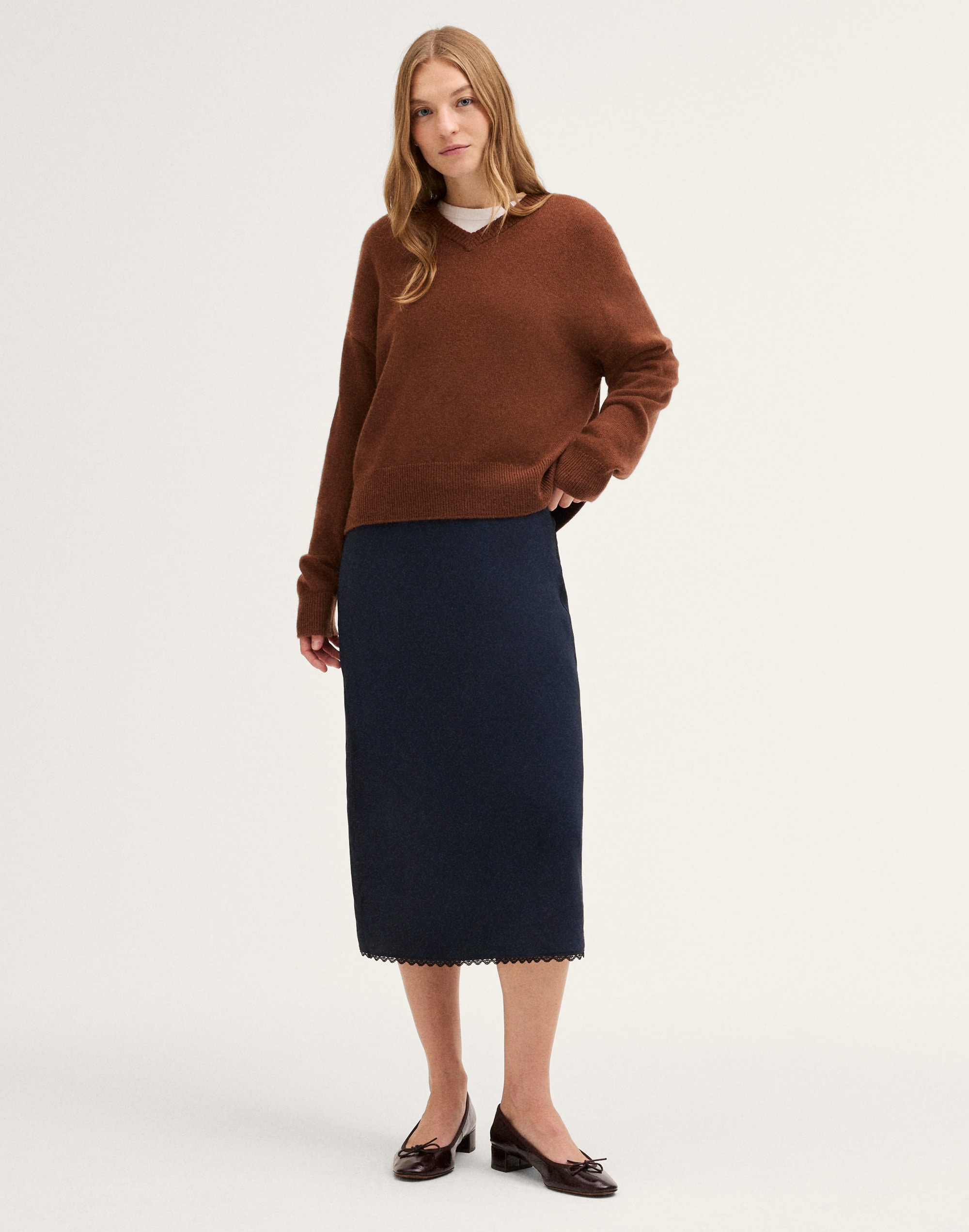 the layton midi slip skirt