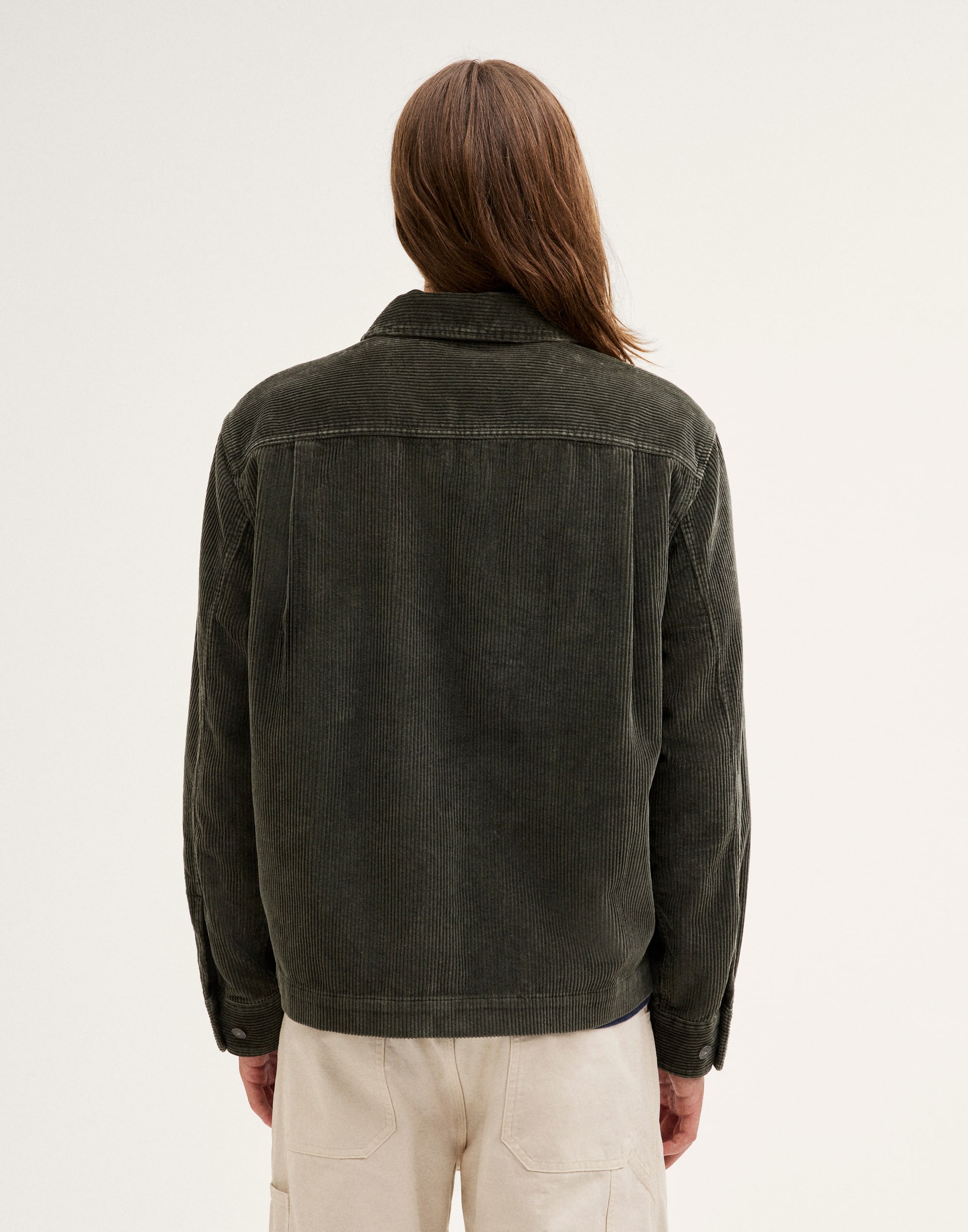 Zip-Front Jacket in Corduroy