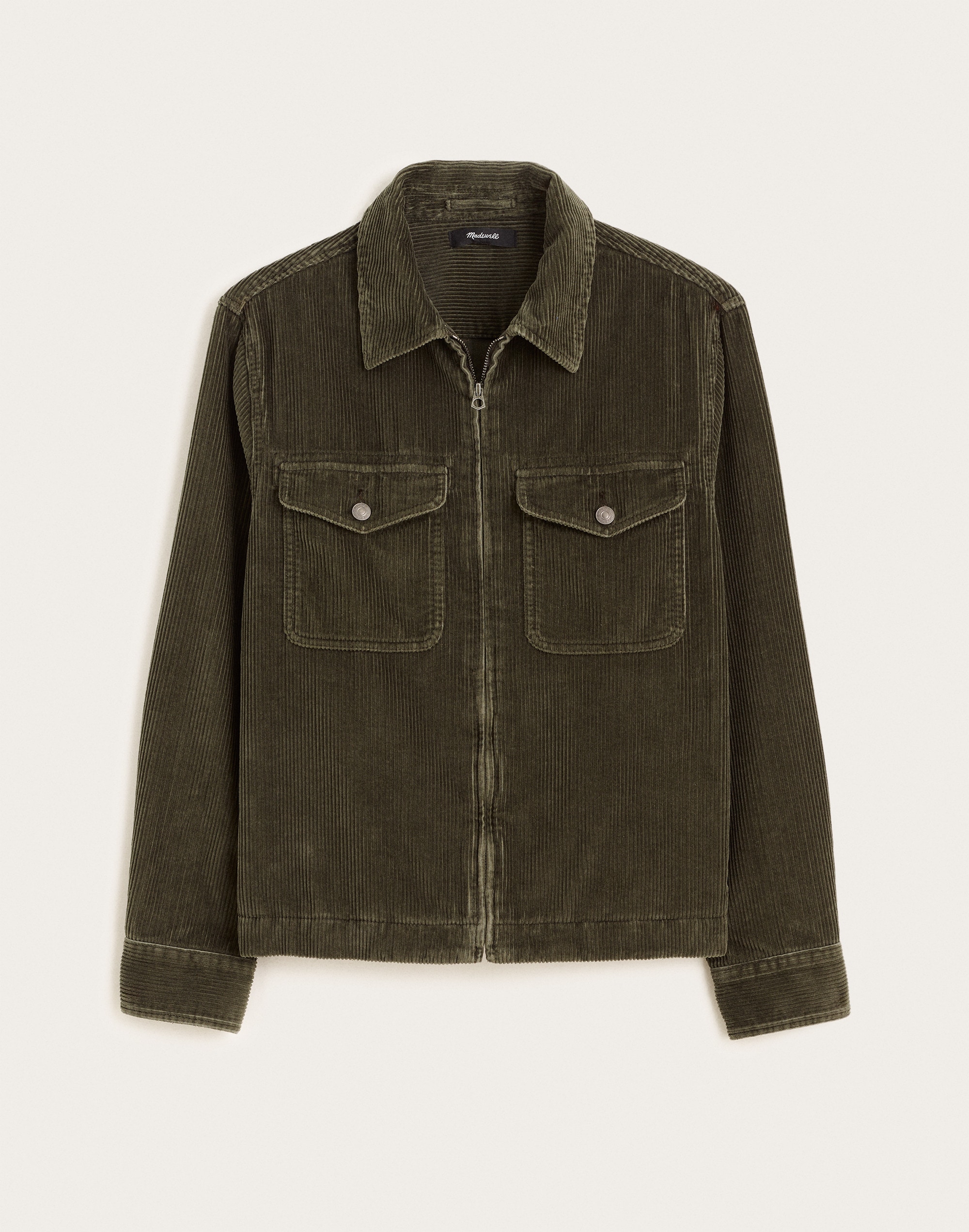 Zip-Front Jacket in Corduroy