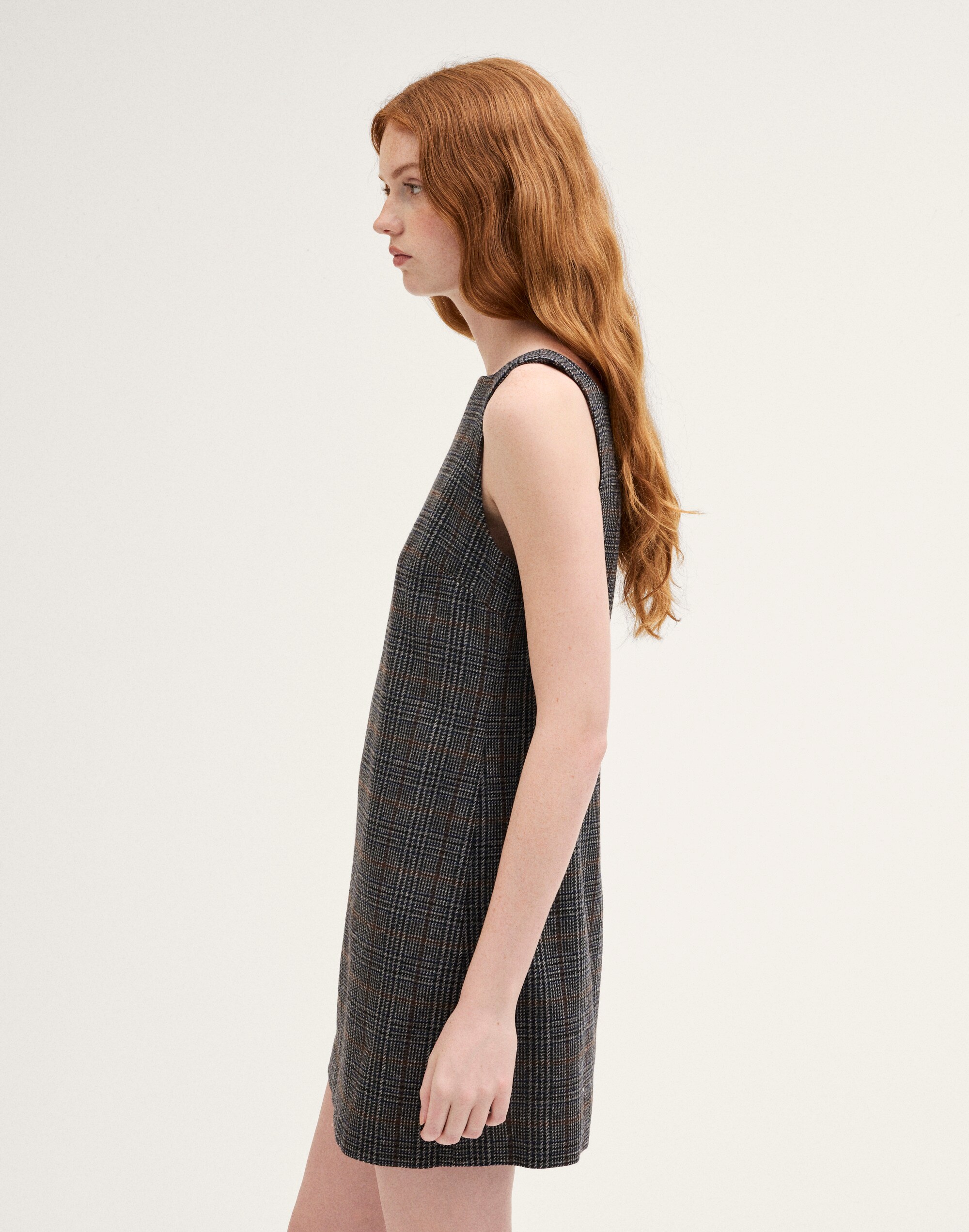 Crewneck Mini Shift Dress