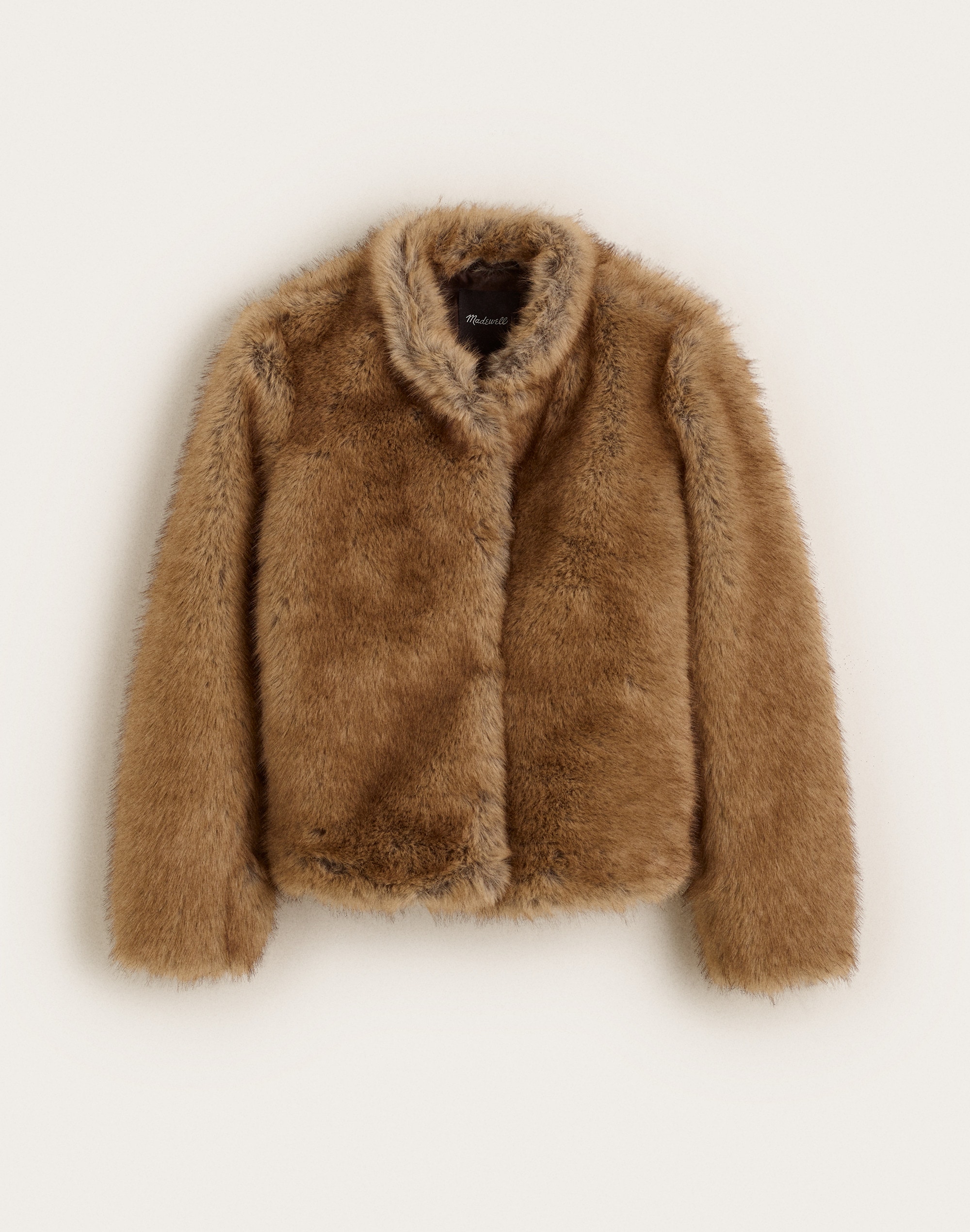 Stand-Collar Jacket in Faux Fur by Madewell