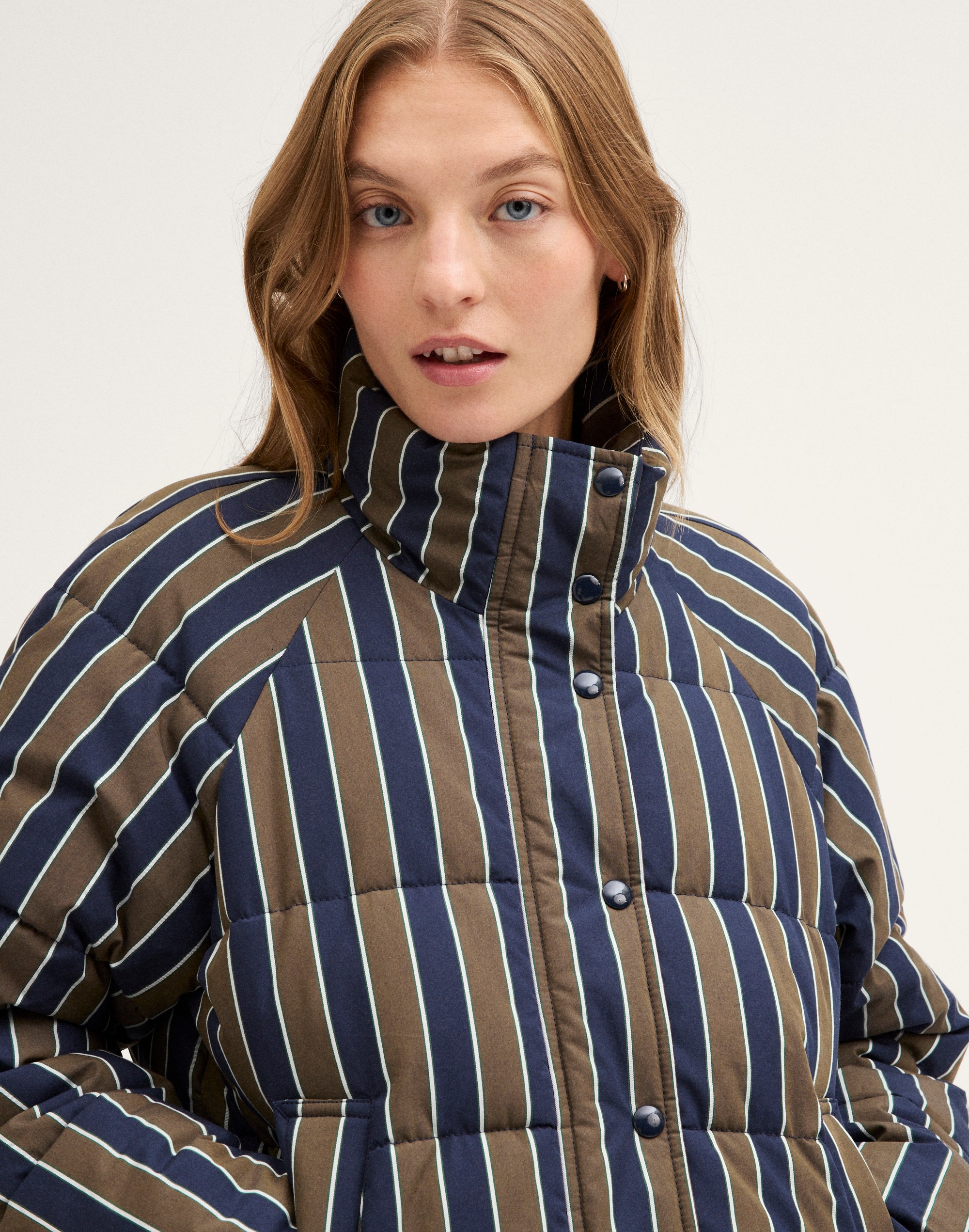 Funnel-Neck Puffer Coat