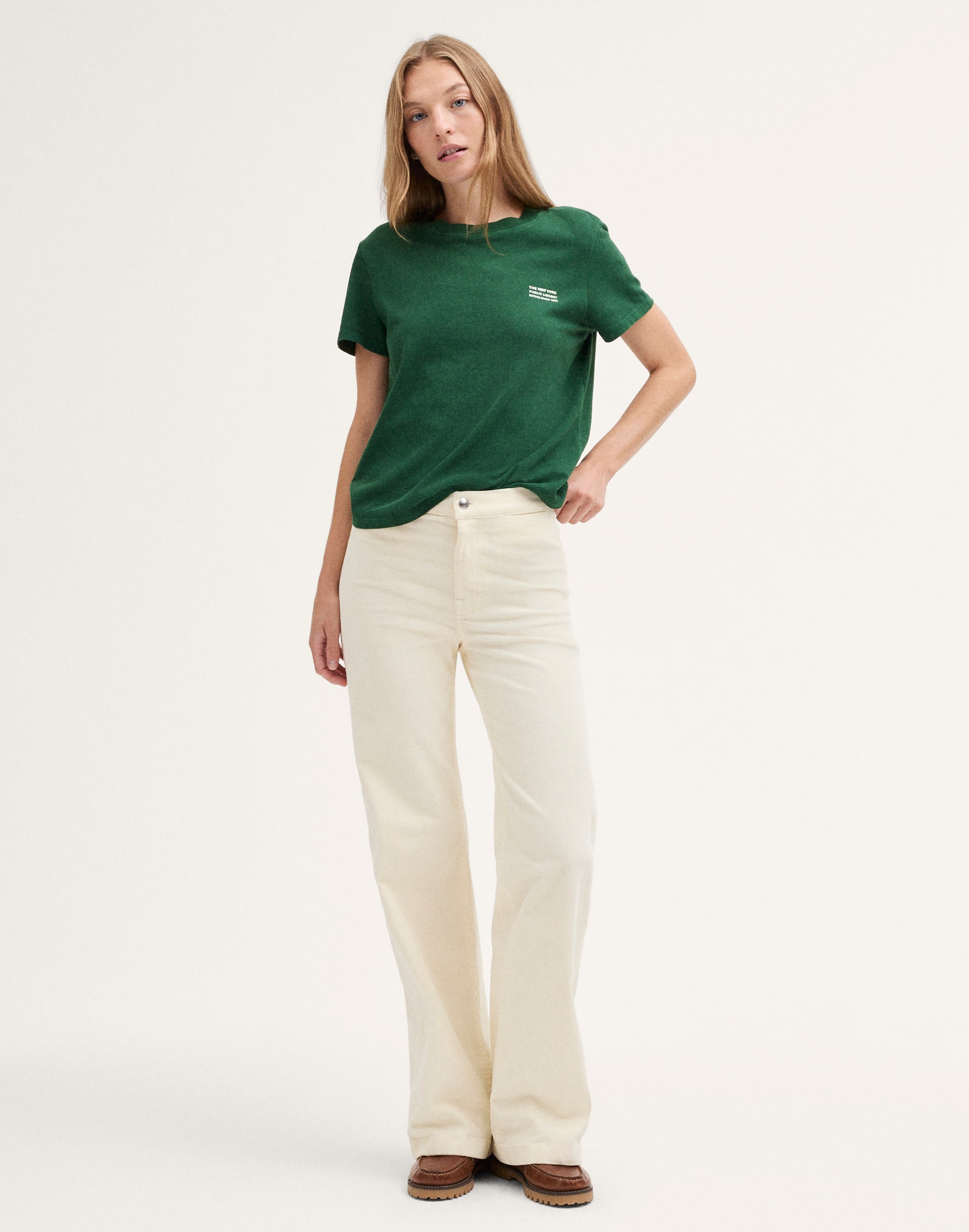 Madewell x NYPL Relaxed Tee in Vintage Jersey Alternate Image 1