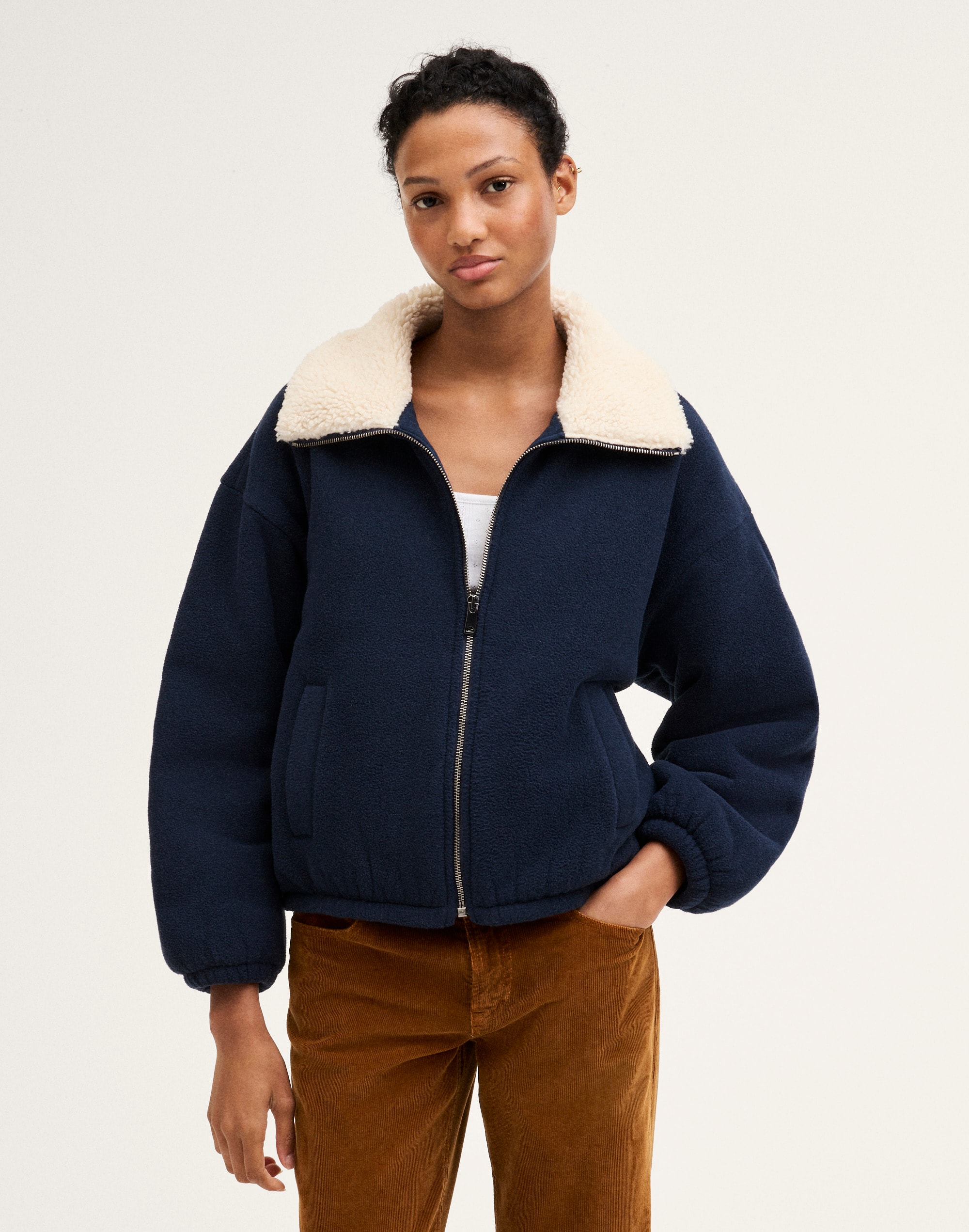 Sherpa-Collar Bomber Jacket by Madewell