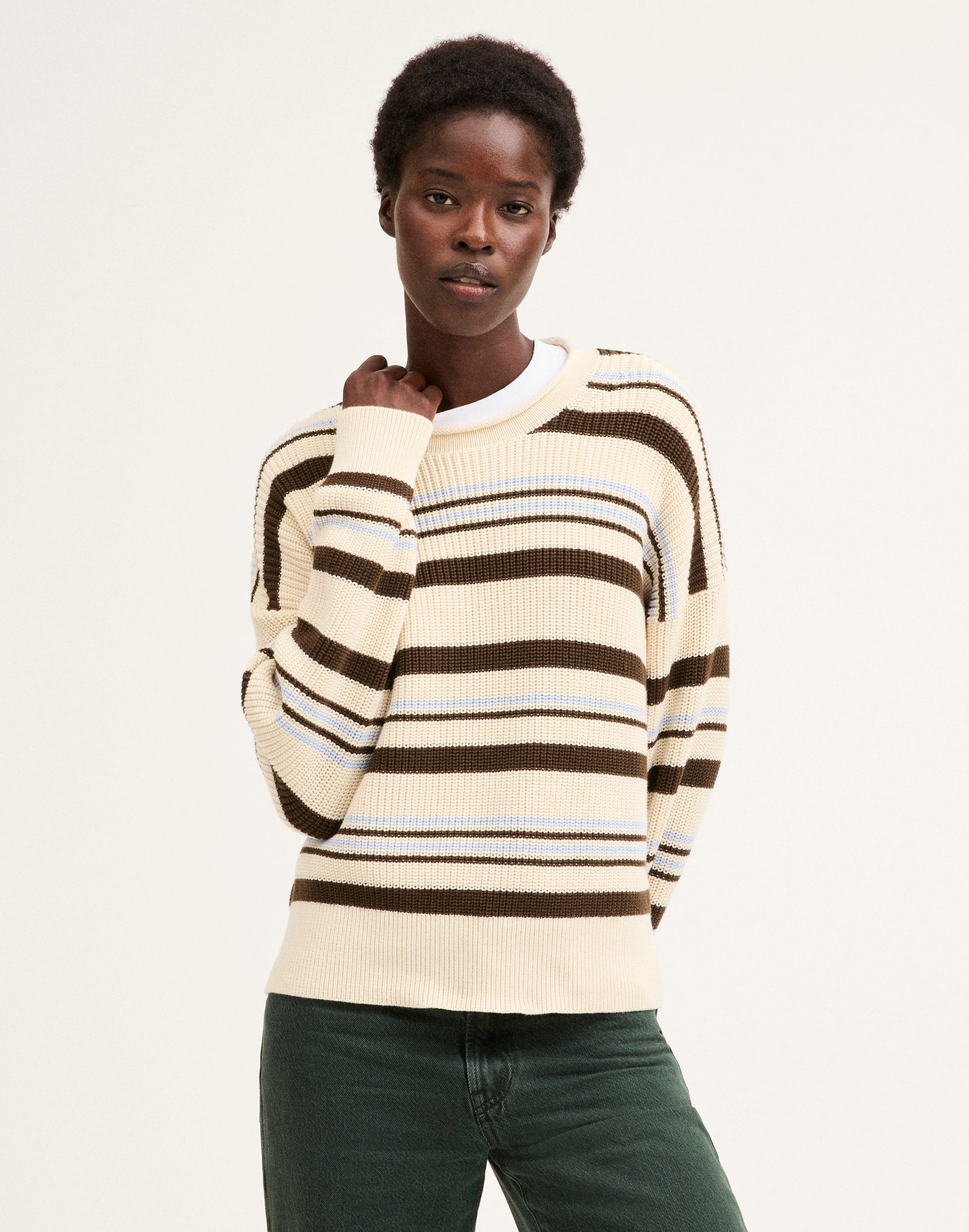 The Arden Crewneck Sweater in 100% Cotton