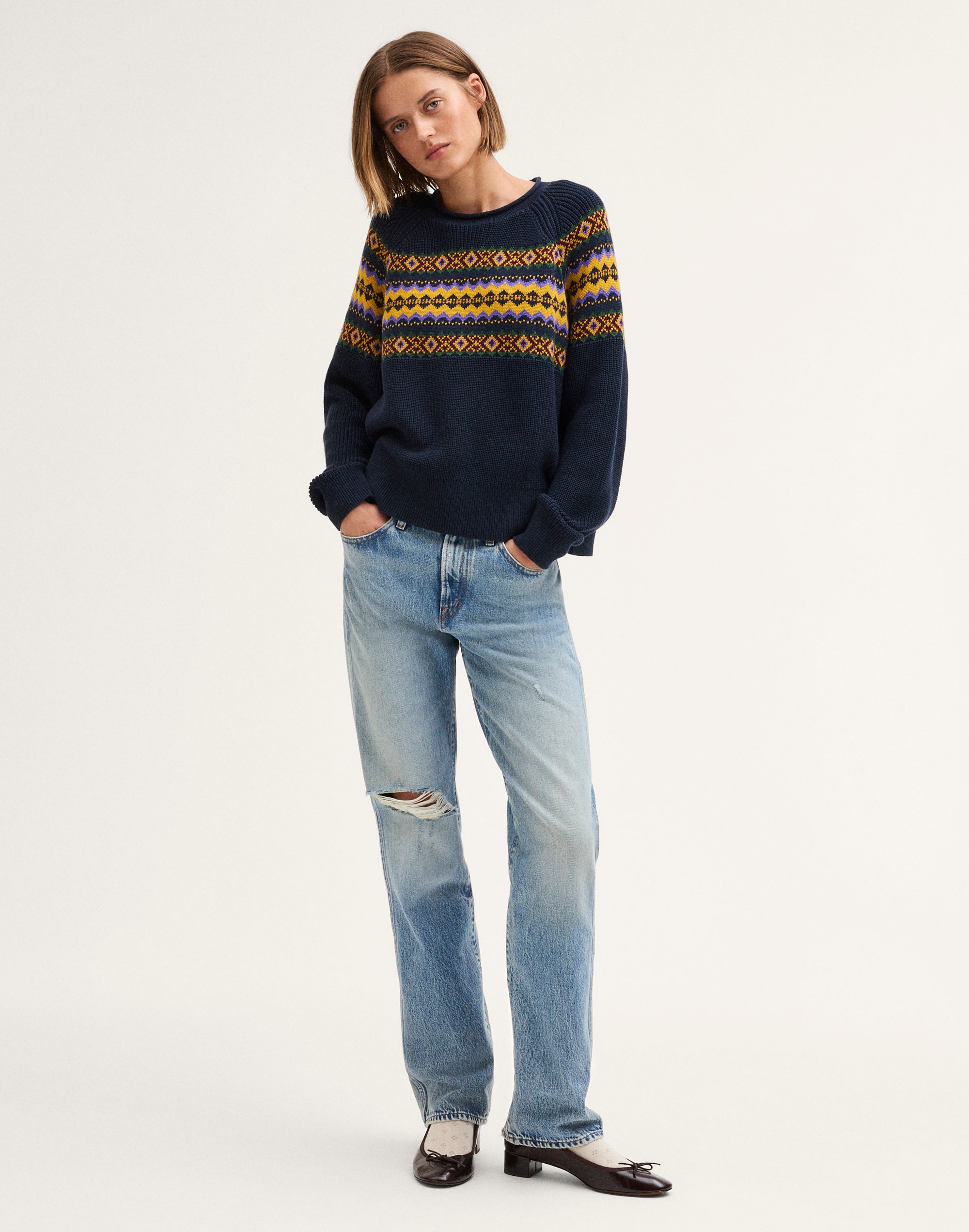 The Arden Crewneck Sweater in 100% Cotton