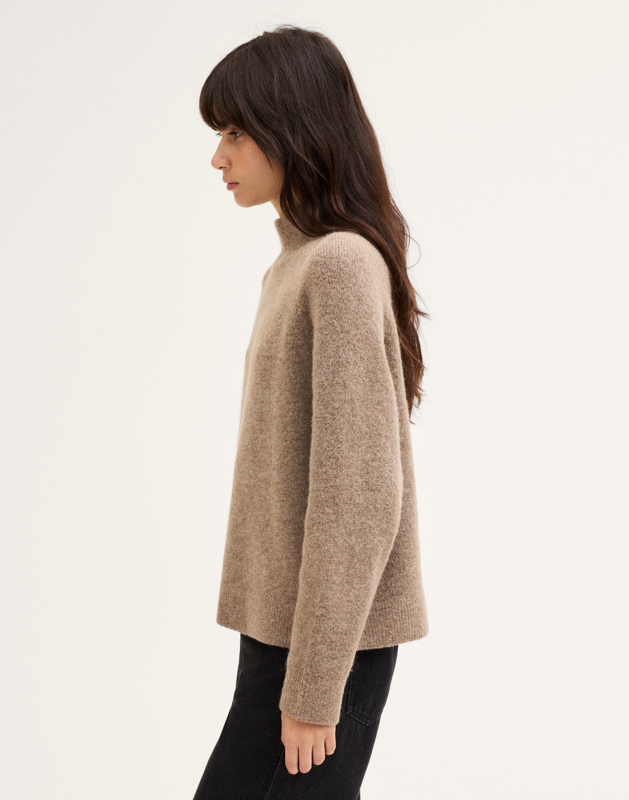 The Adelaide Mockneck Sweater in Cloudsoft