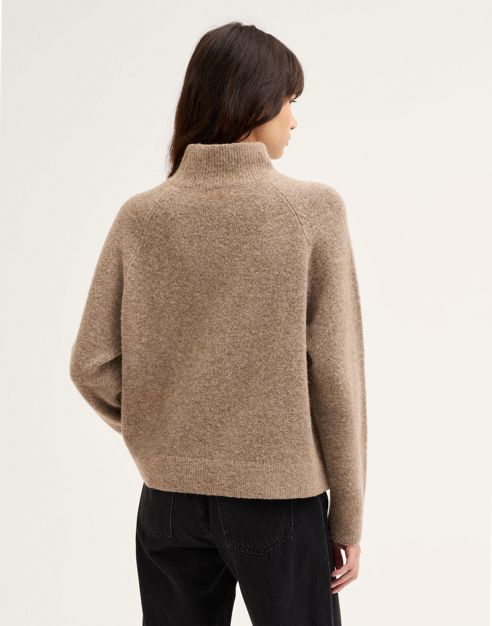 The Adelaide Mockneck Sweater in Cloudsoft