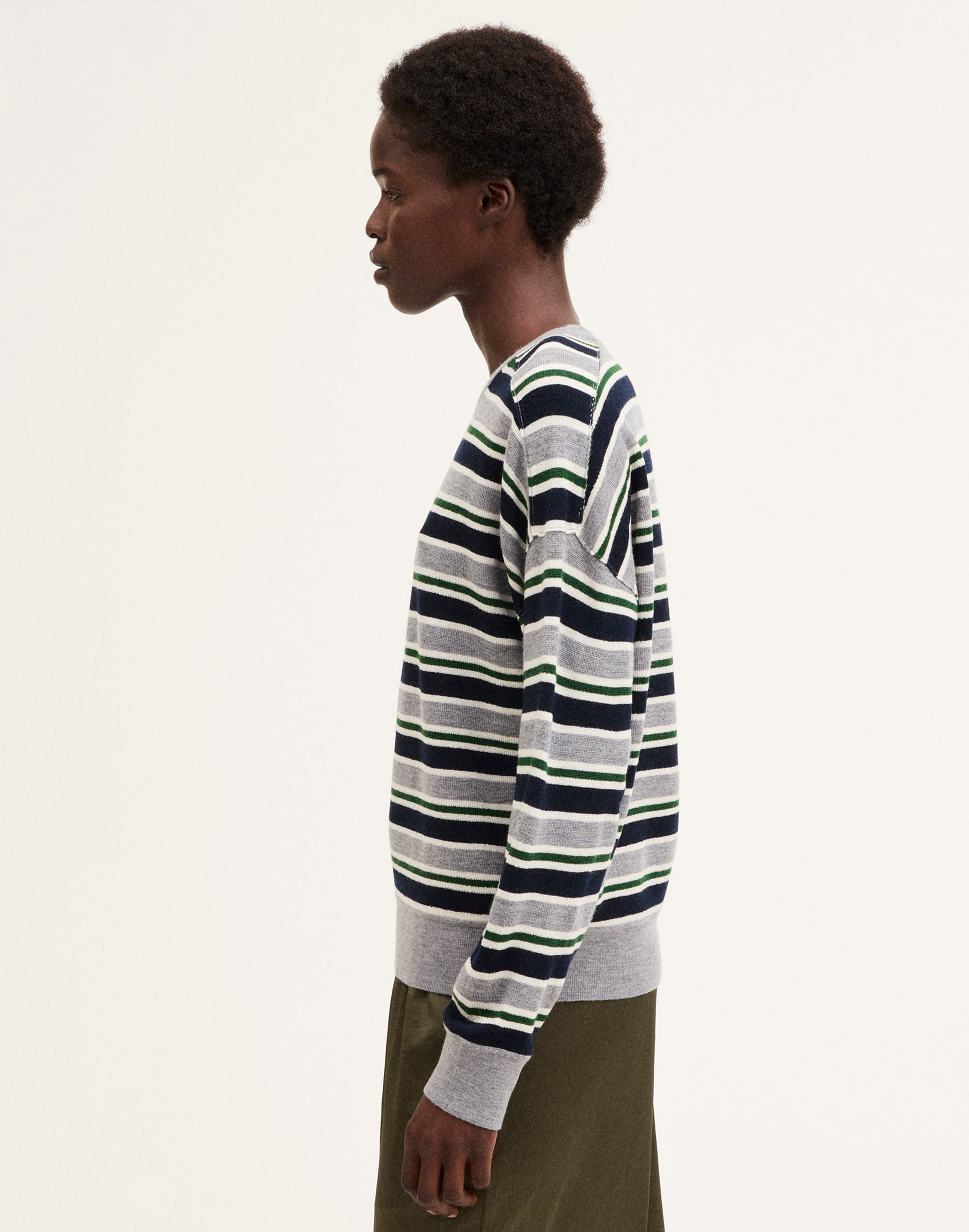 The Shae Crewneck Sweater in 100% Merino Wool
