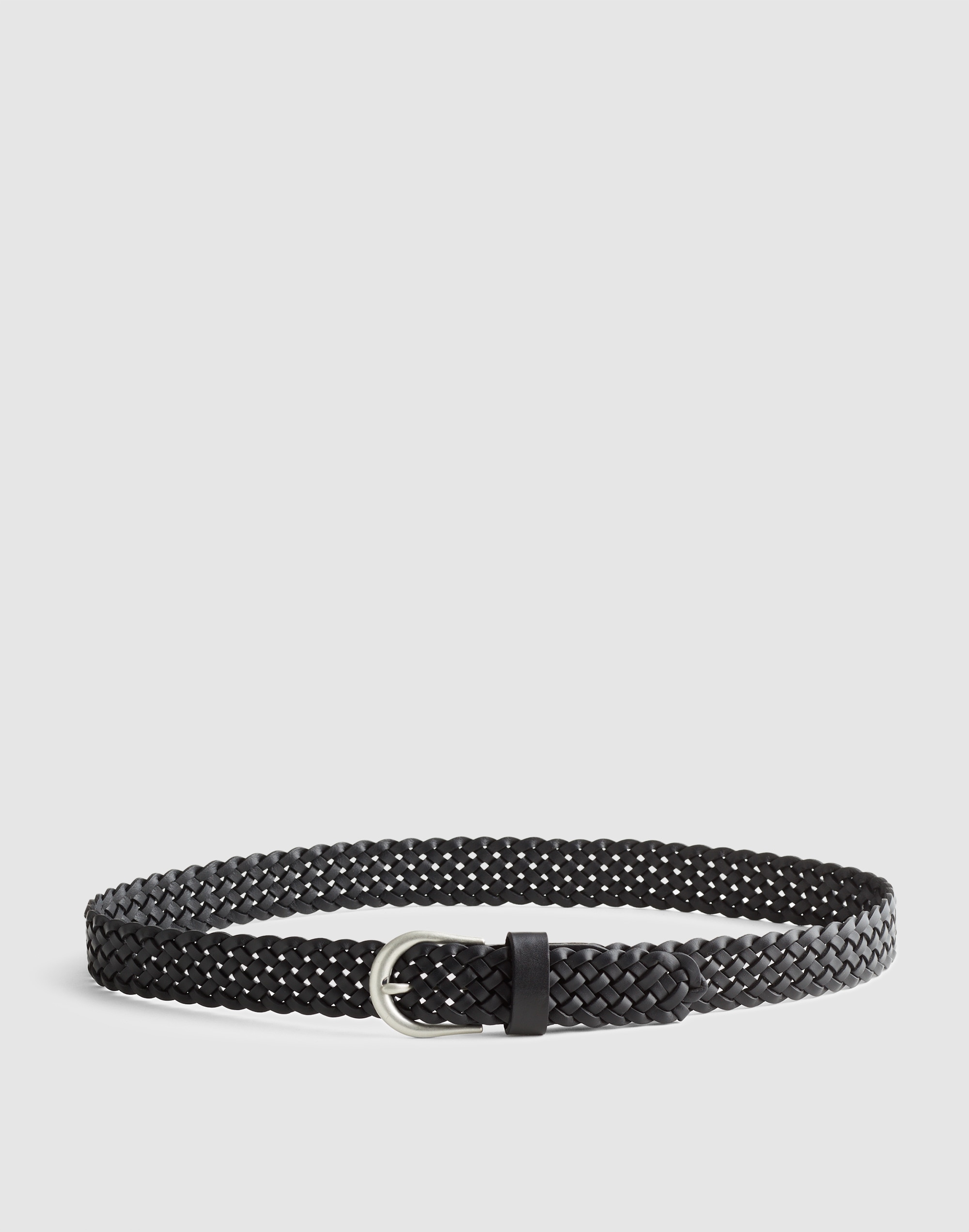 Braided Belt in Leather