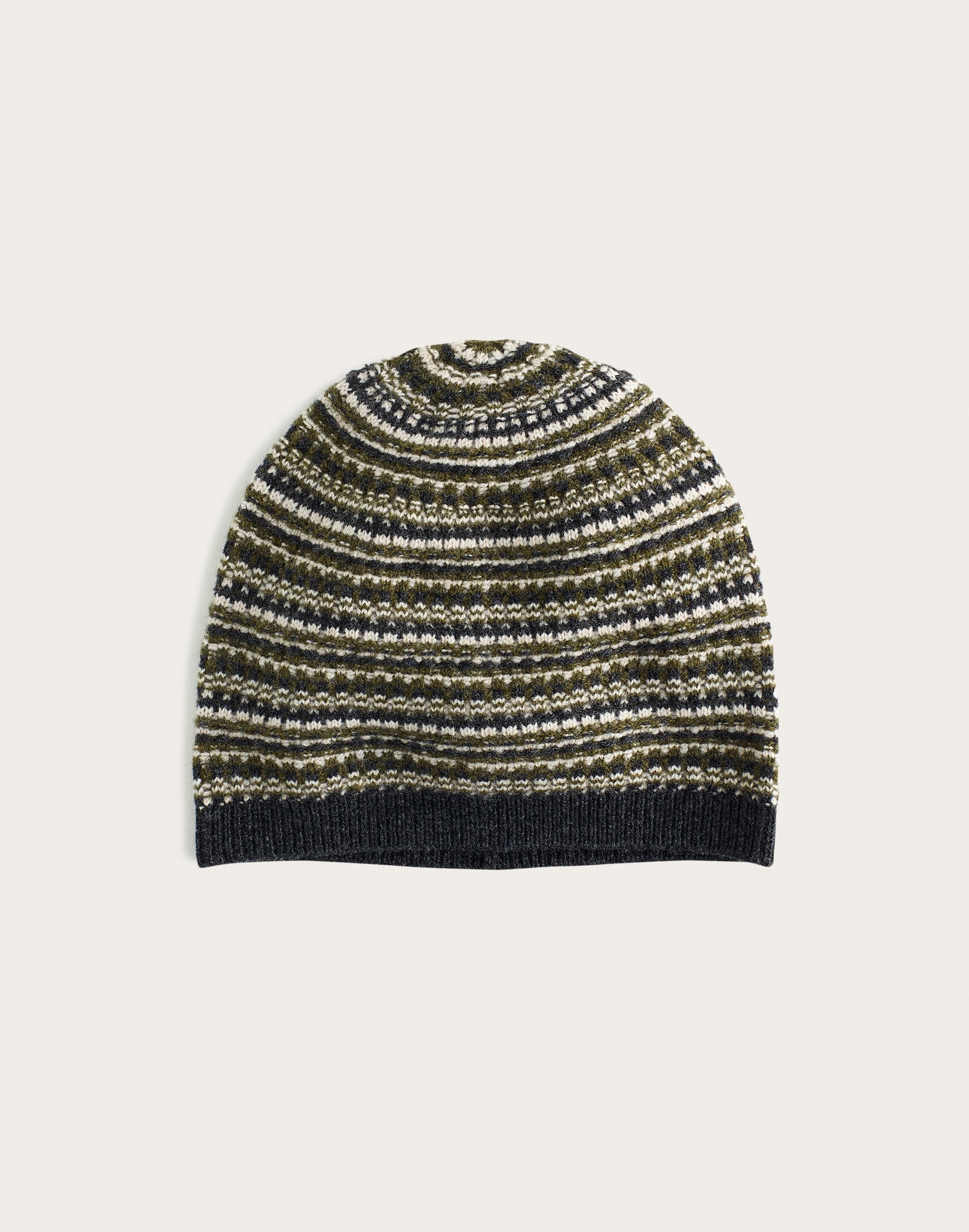 Fair Isle Beanie in 100% Wool