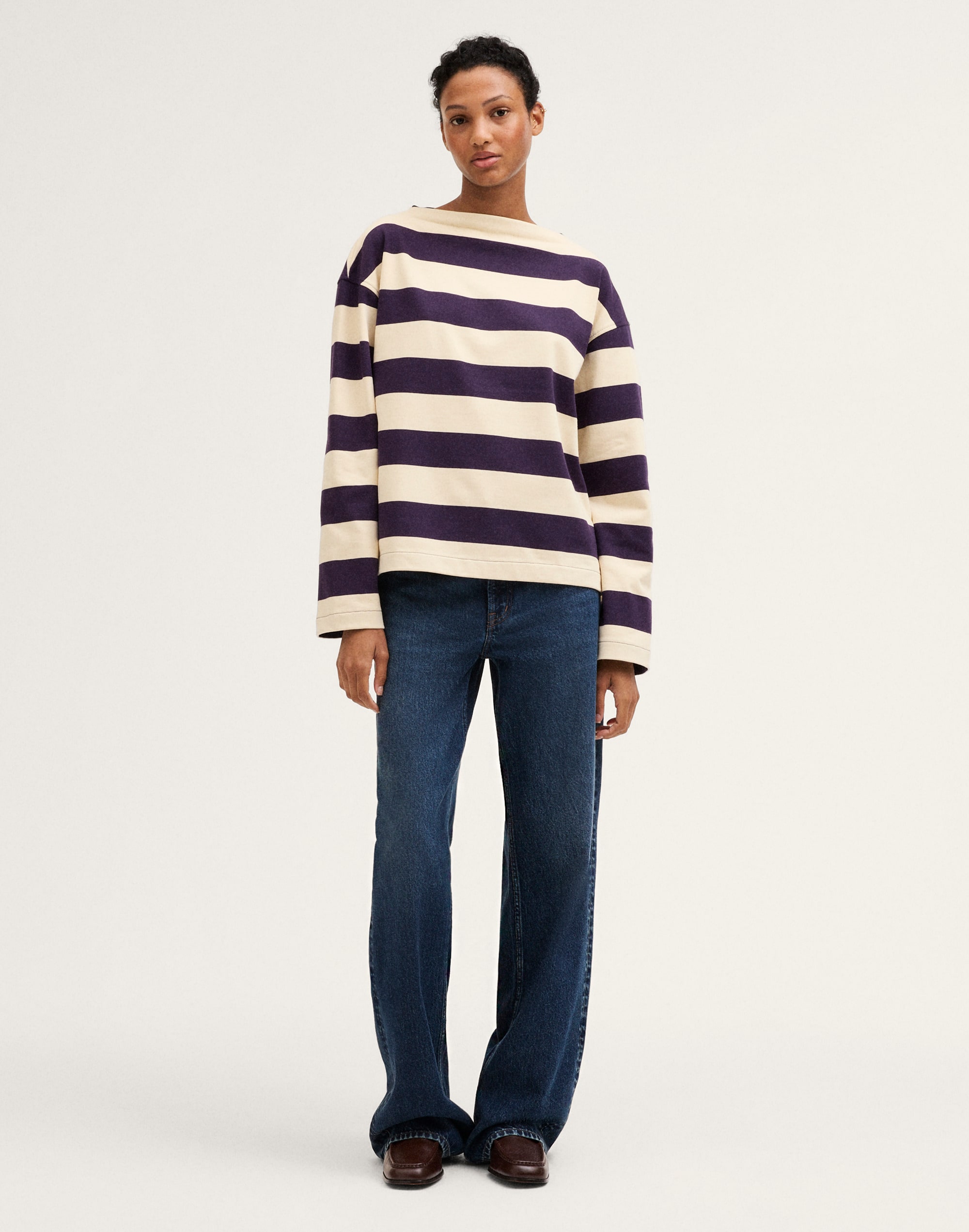 The Rugby Mockneck Long-Sleeve Tee in Club Cotton