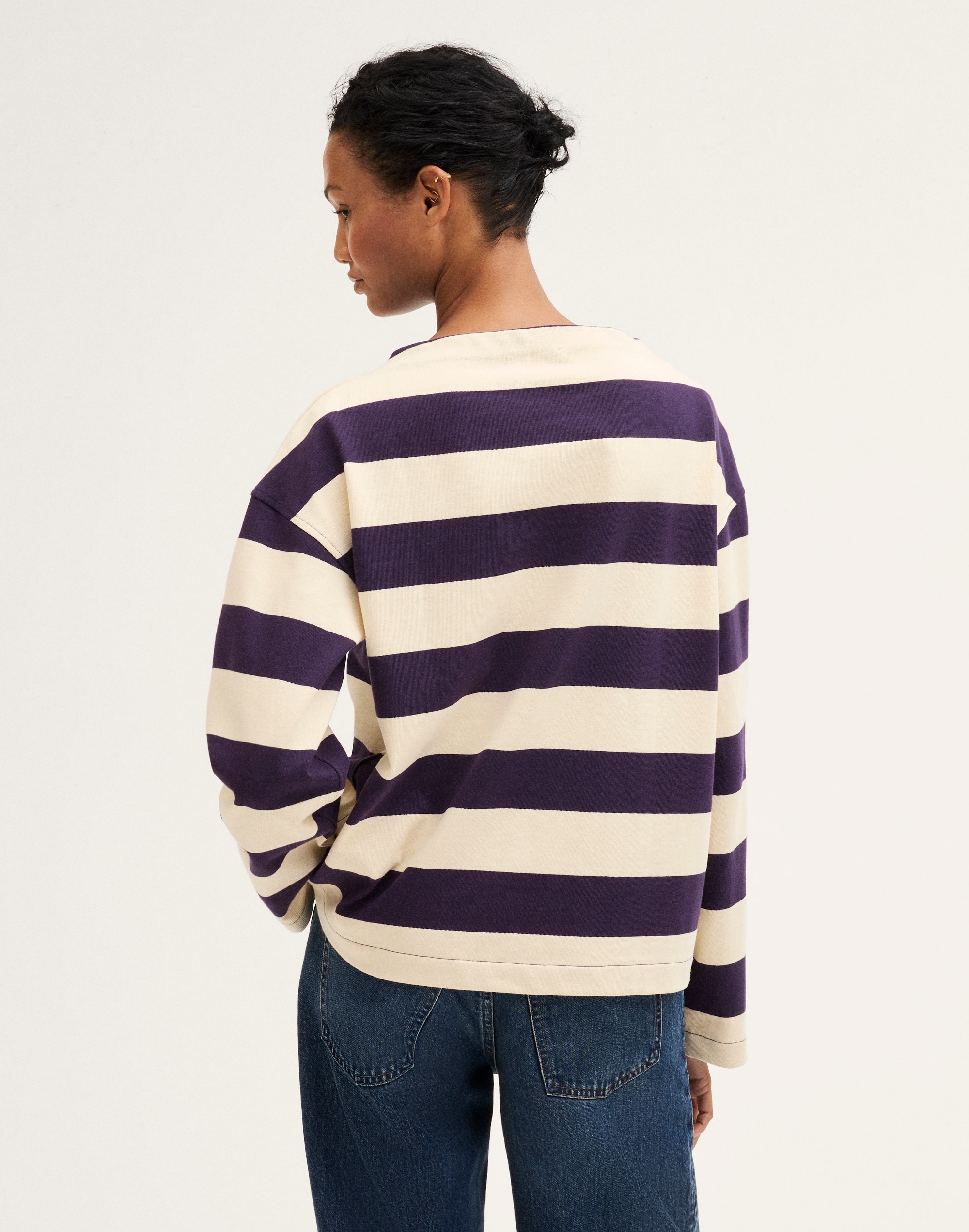 The Rugby Mockneck Long-Sleeve Tee in Club Cotton