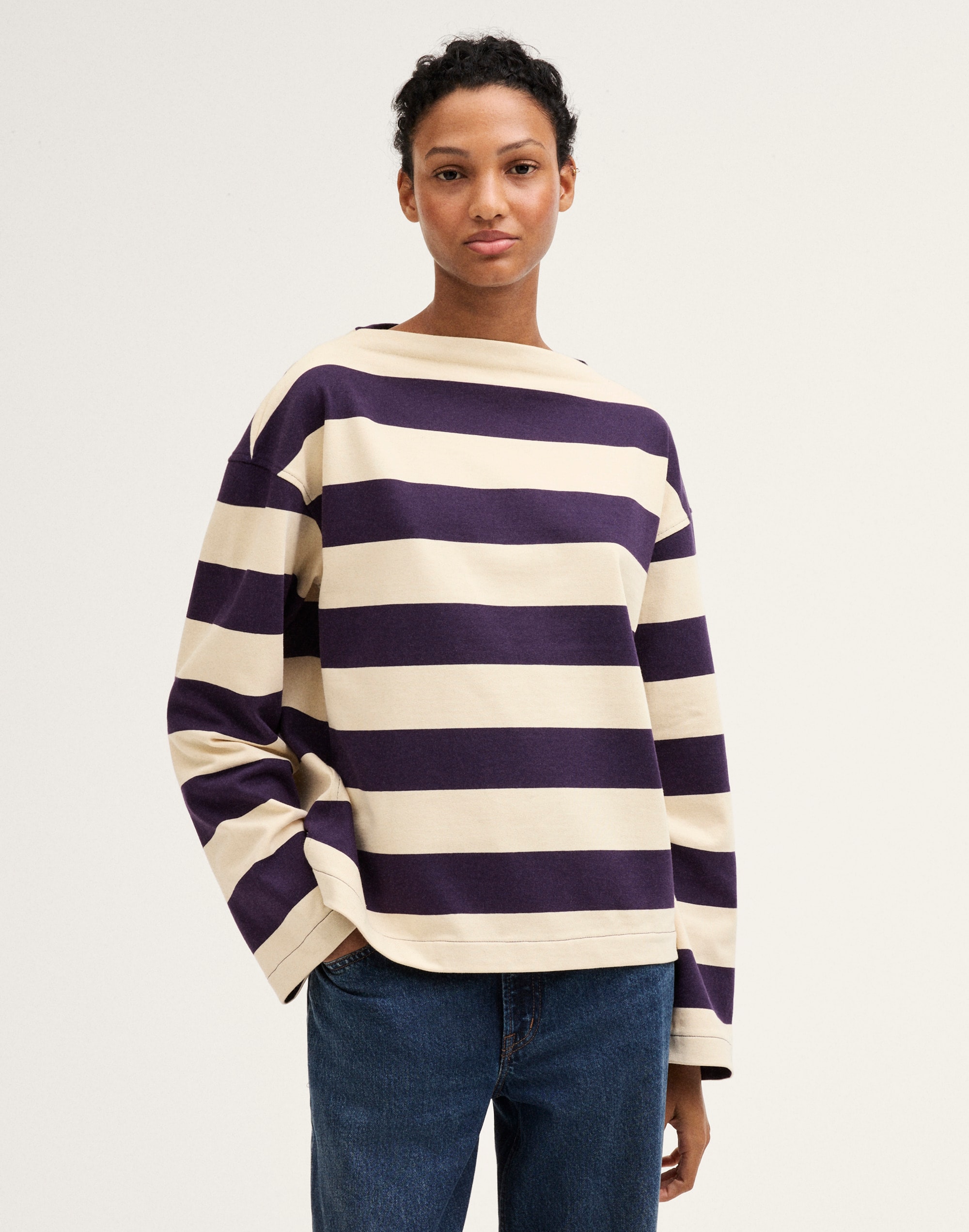 The Rugby Mockneck Long-Sleeve Tee in Club Cotton