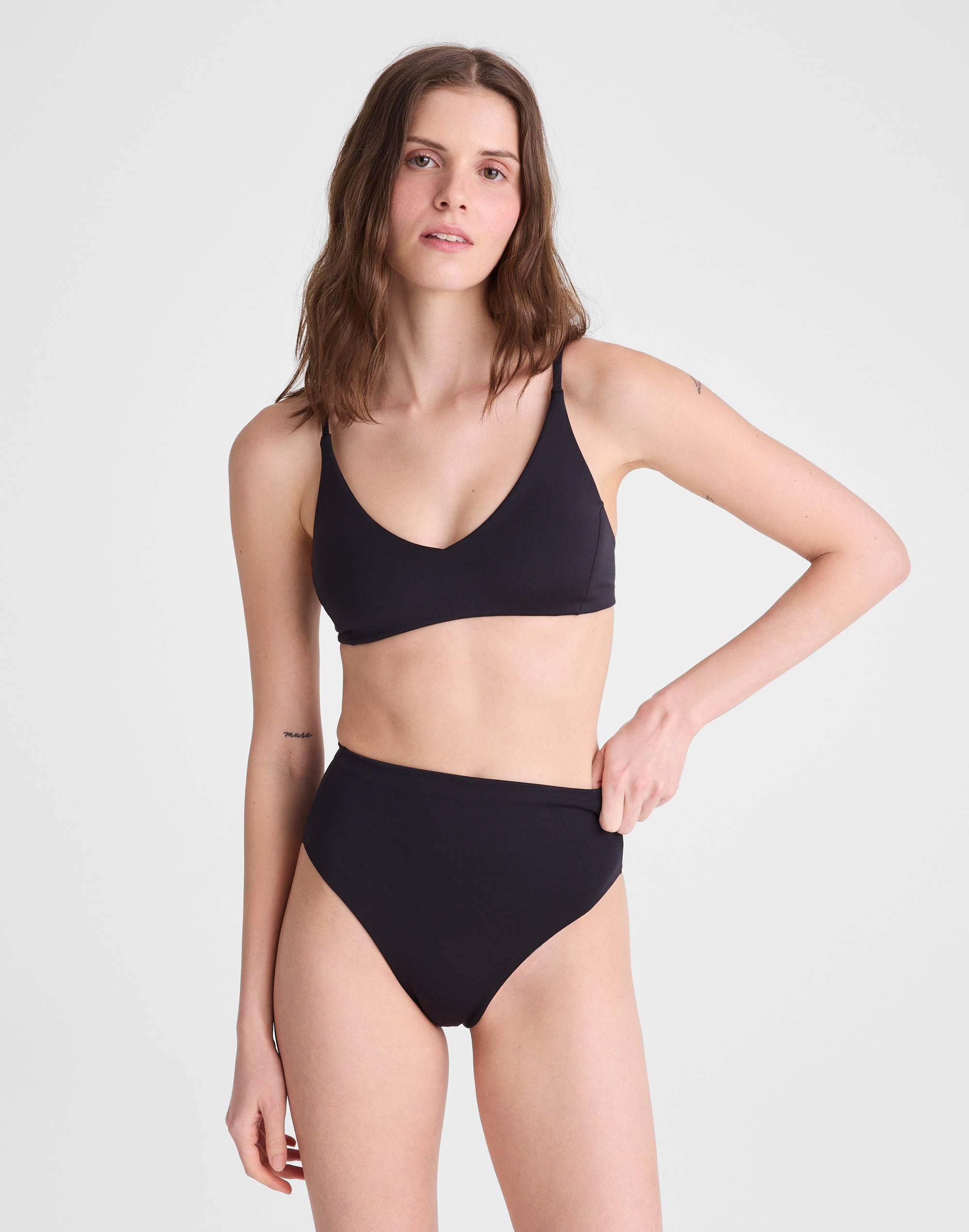 left on friday sunday bikini top
