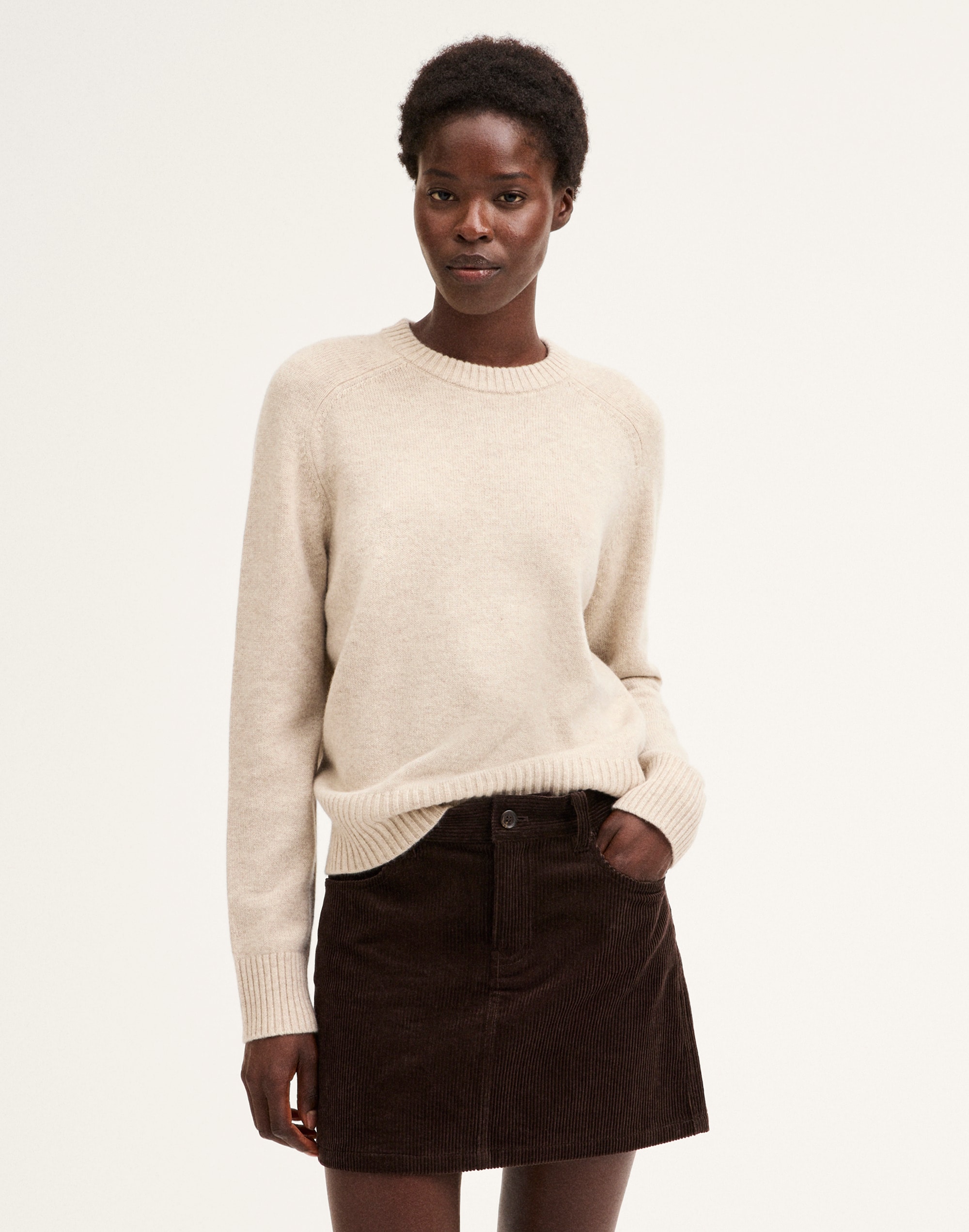 Classic Mini Skirt in Corduroy