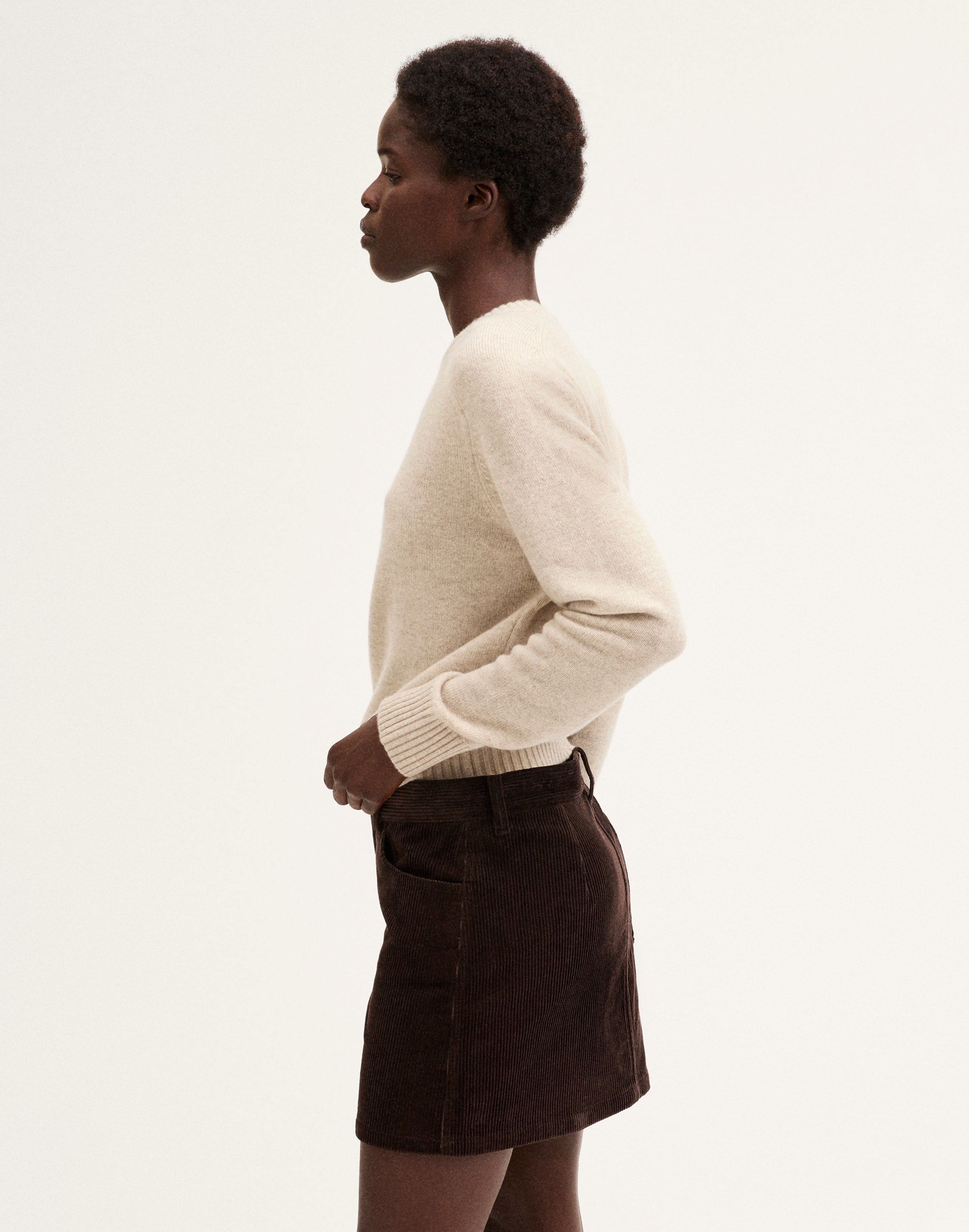 Classic Mini Skirt in Corduroy