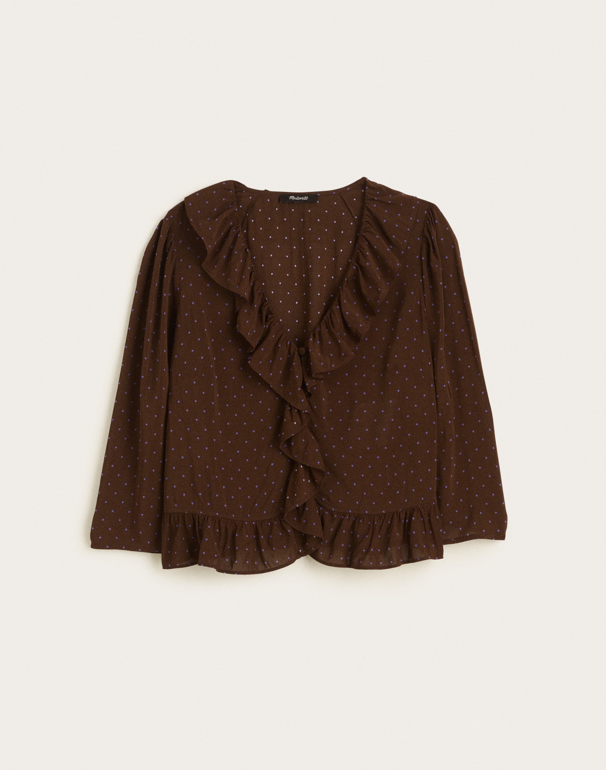 Ruffled V-Neck Shrunken Top by Madewell