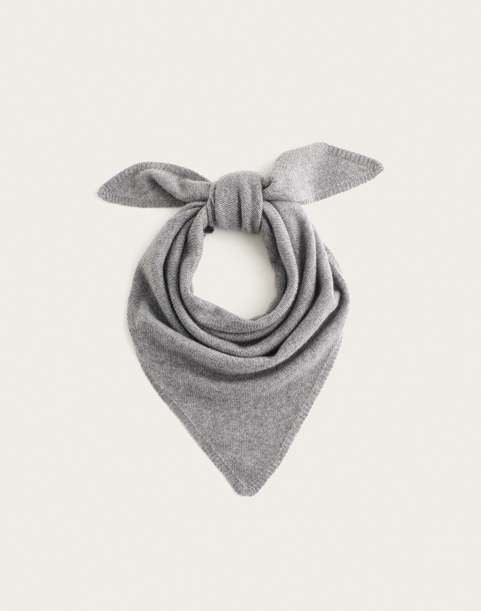 Knit Oversized Bandana in 100% Cashmere
