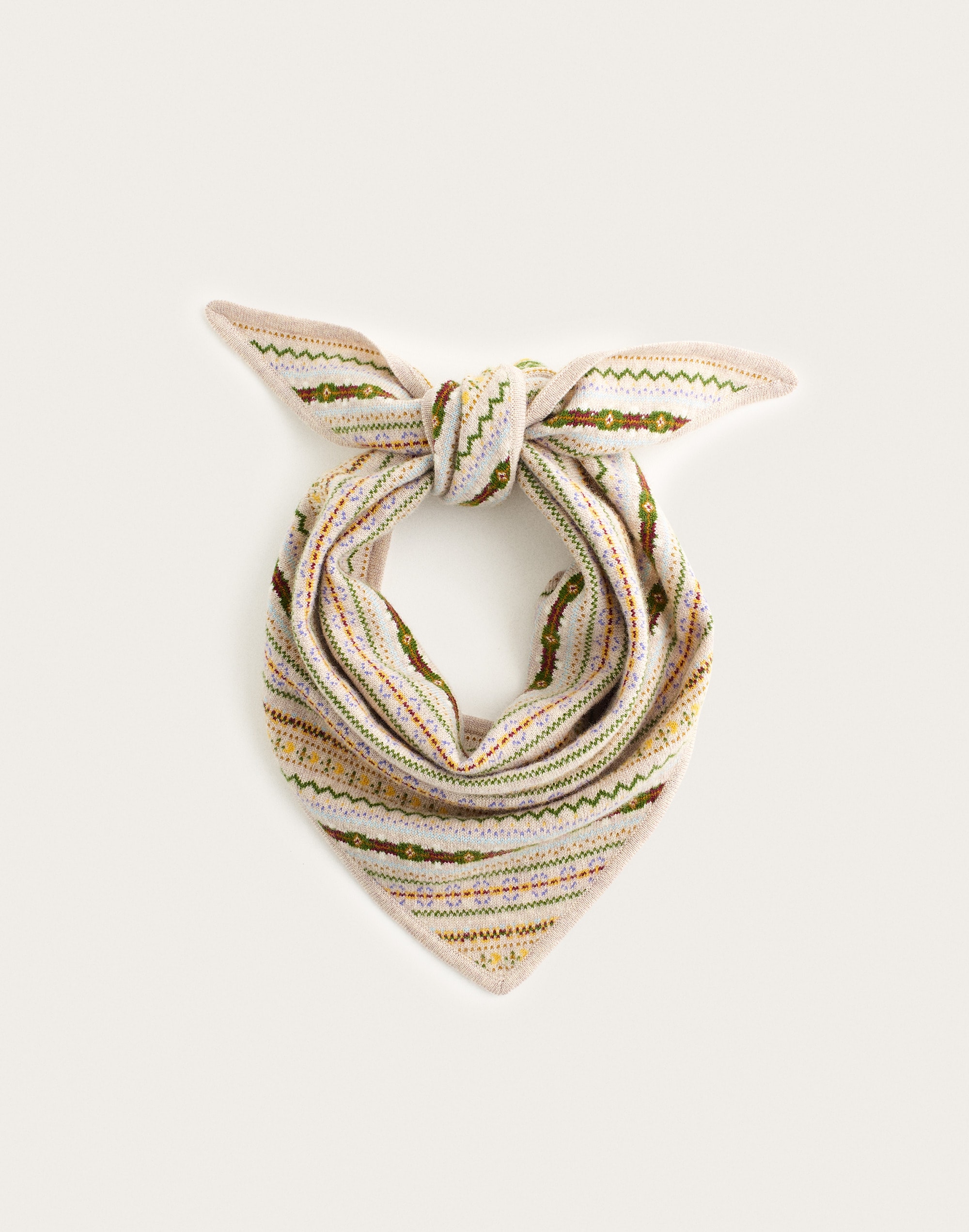 Fair Isle Knit Bandana