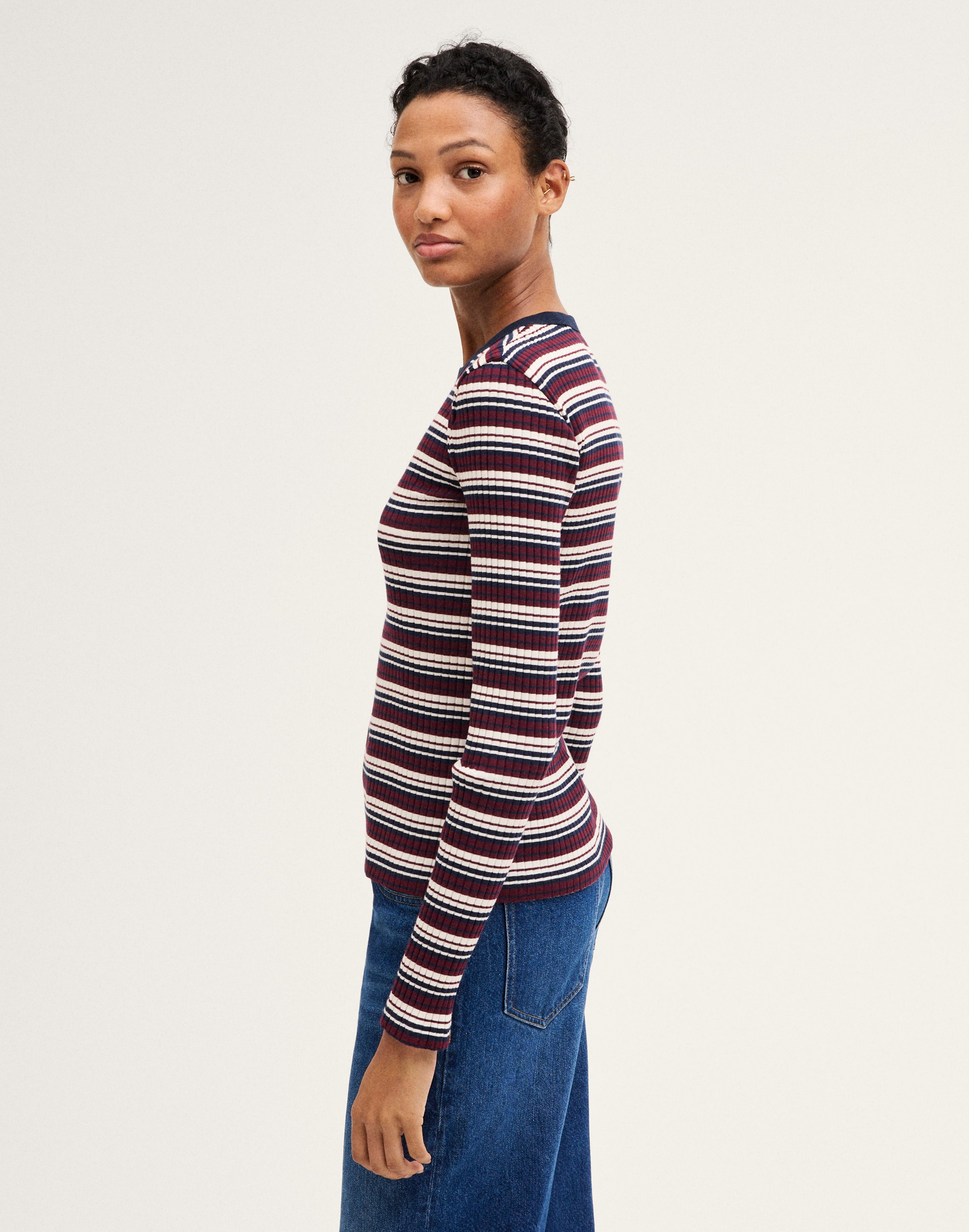 Ribbed Long-Sleeve Tee