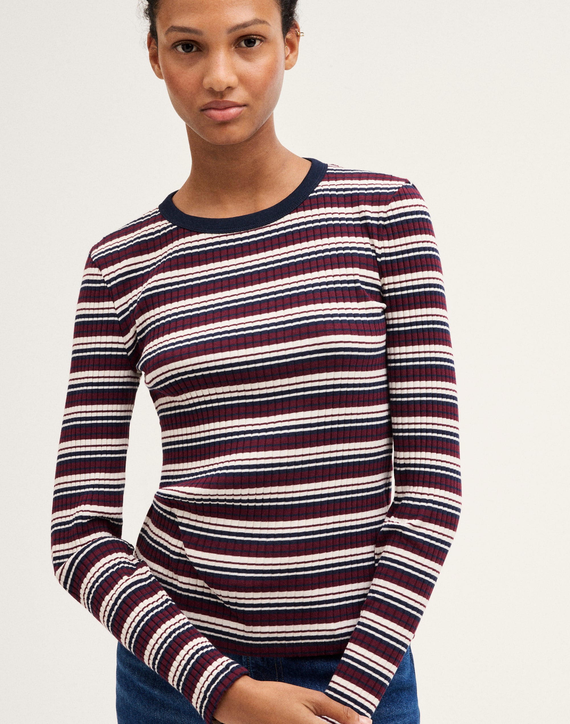 Ribbed Long-Sleeve Tee