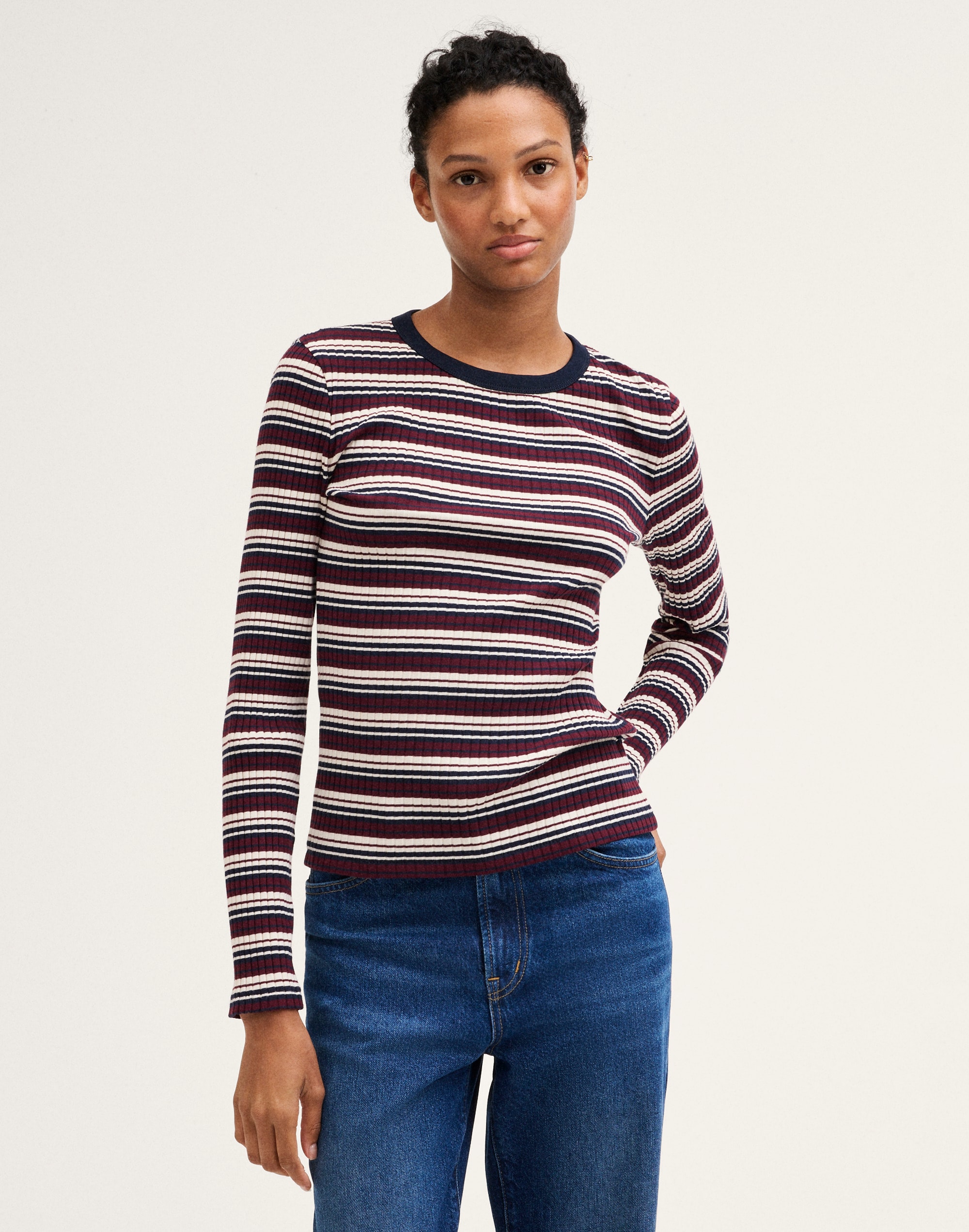 Ribbed Long-Sleeve Tee