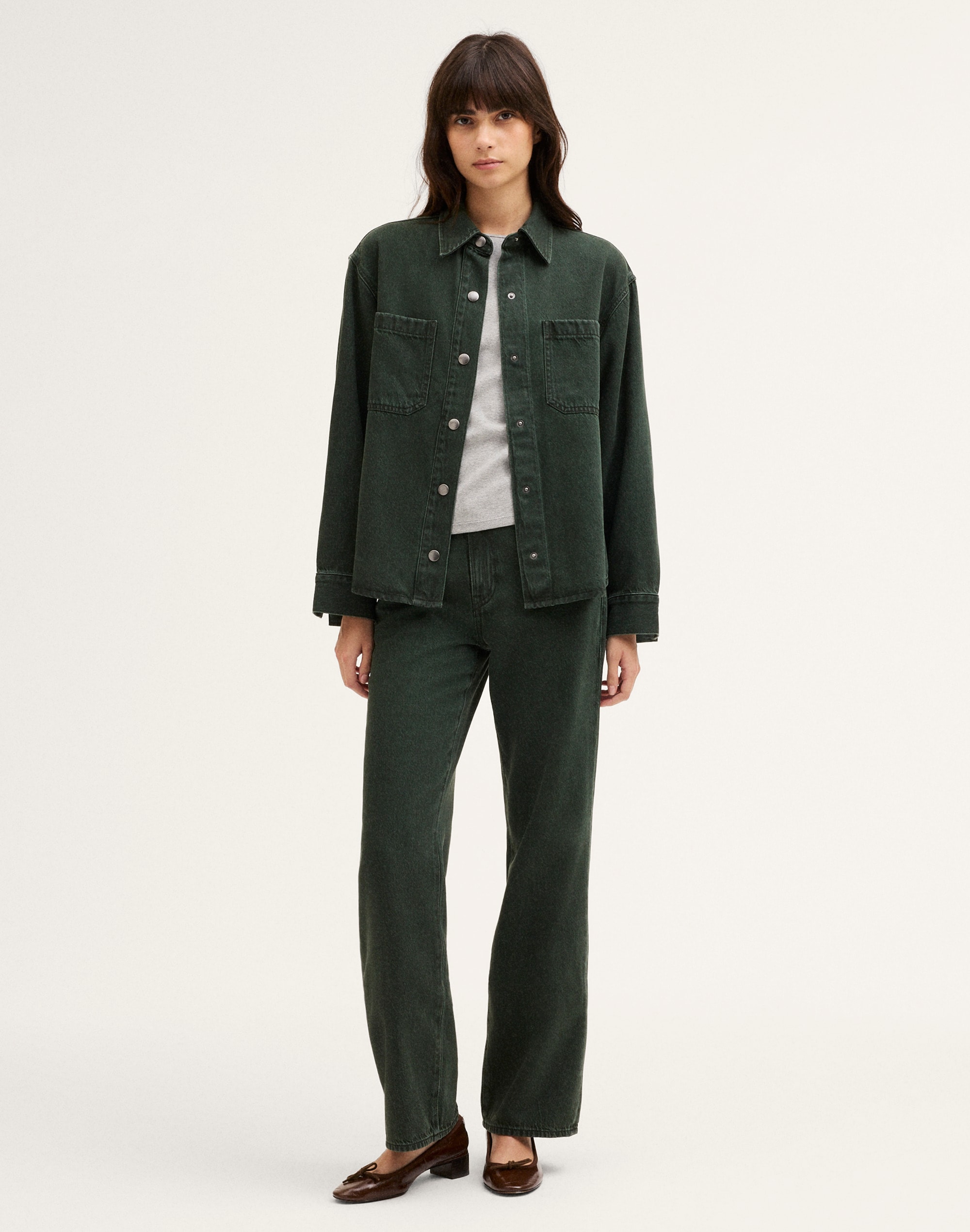 Shirt-Jacket in Airy Denim