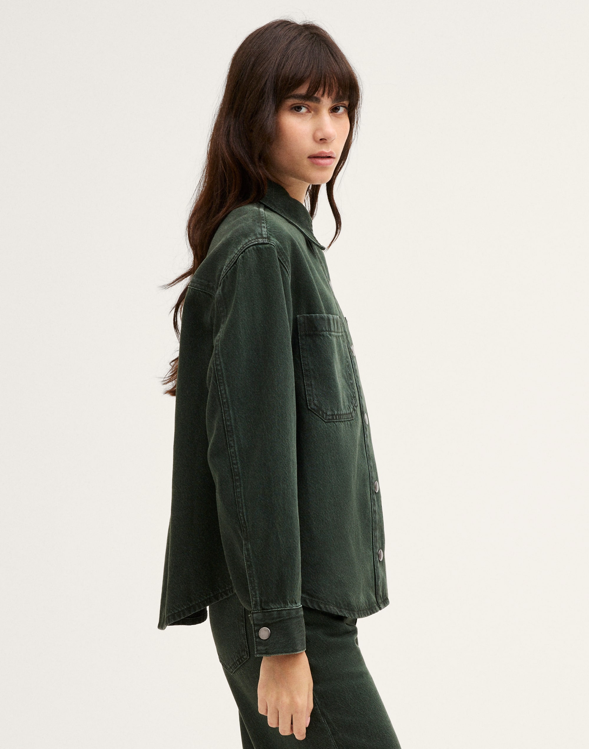 Shirt-Jacket in Airy Denim