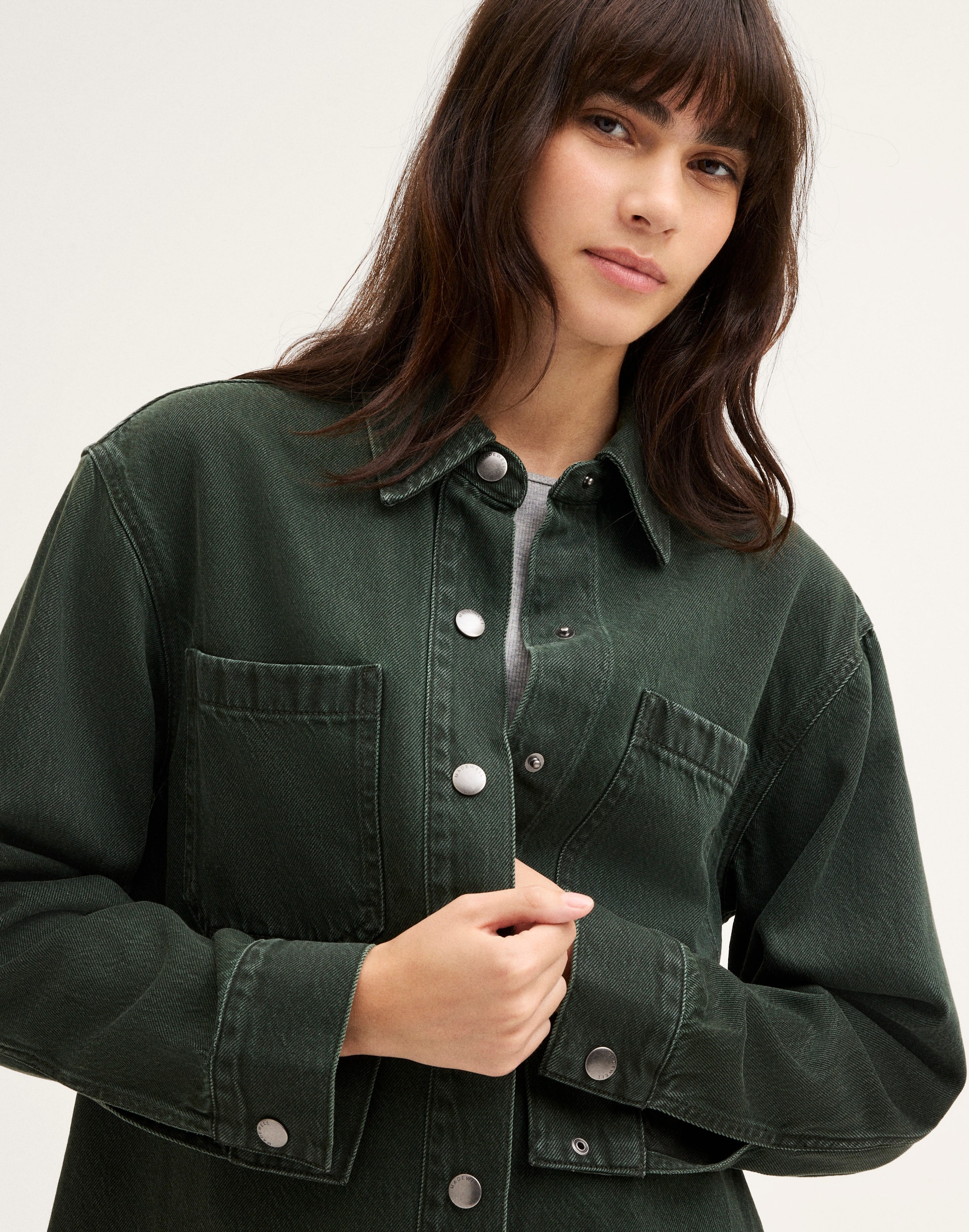 Shirt-Jacket in Airy Denim
