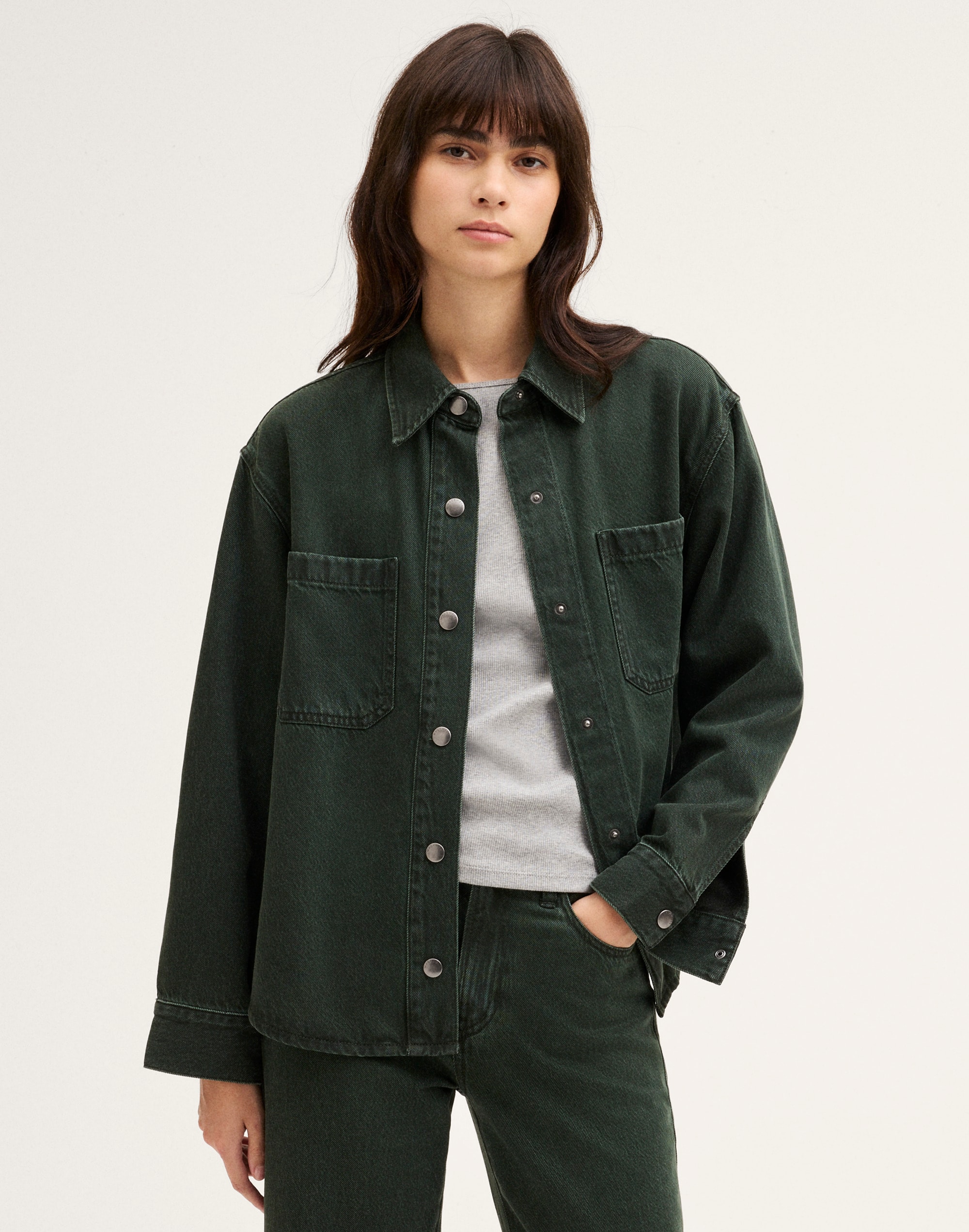 Shirt-Jacket in Airy Denim by Madewell