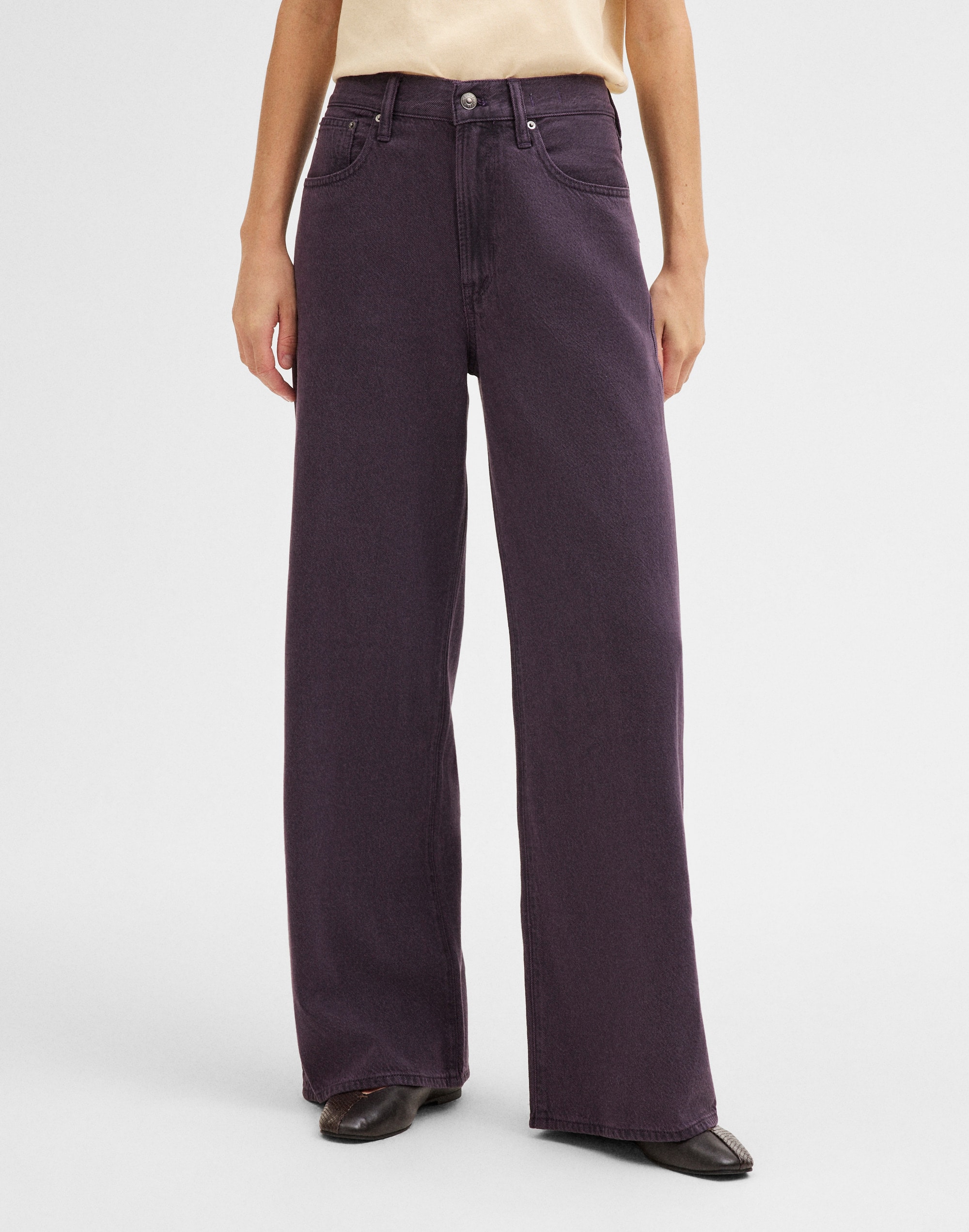 The Ultimate Wide-Leg Jean in Airy Denim
