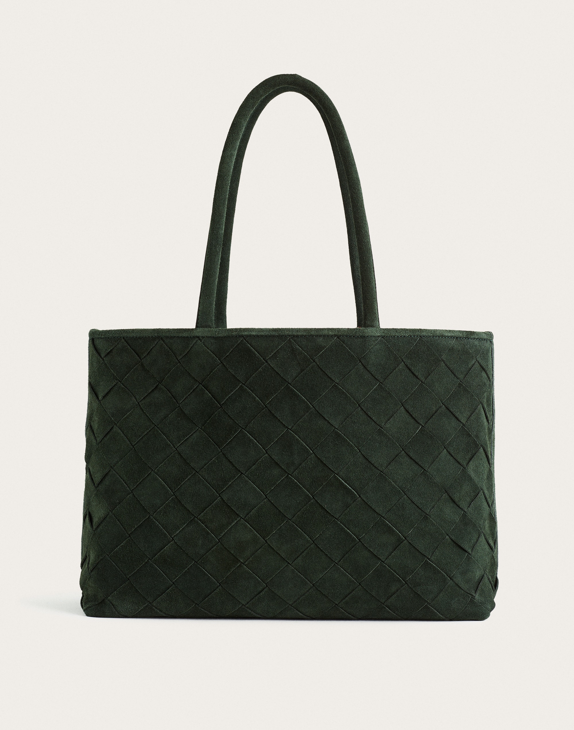 Madewell The Signature Woven Tote In Luxury Forest