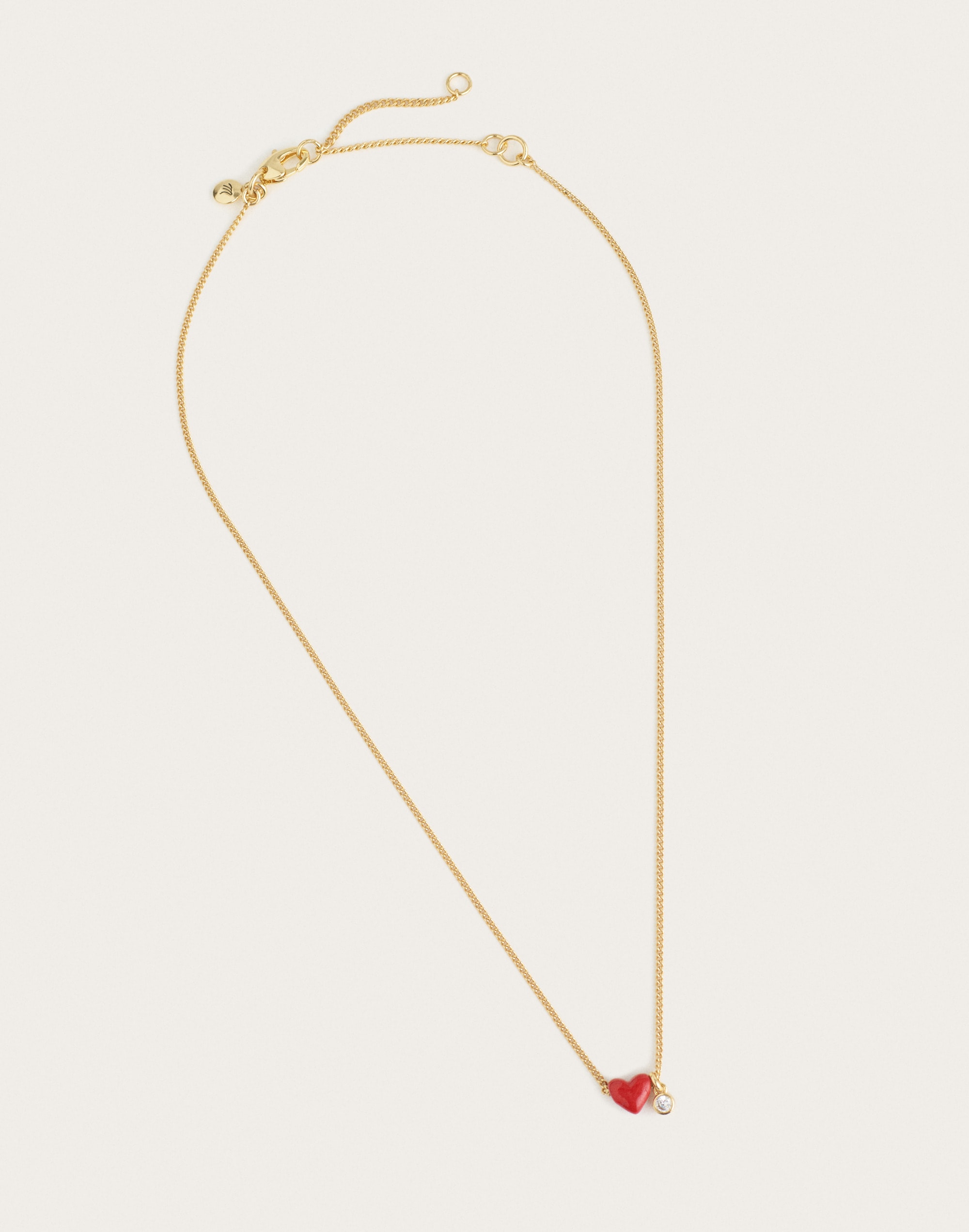 Heart Curb Chain Necklace