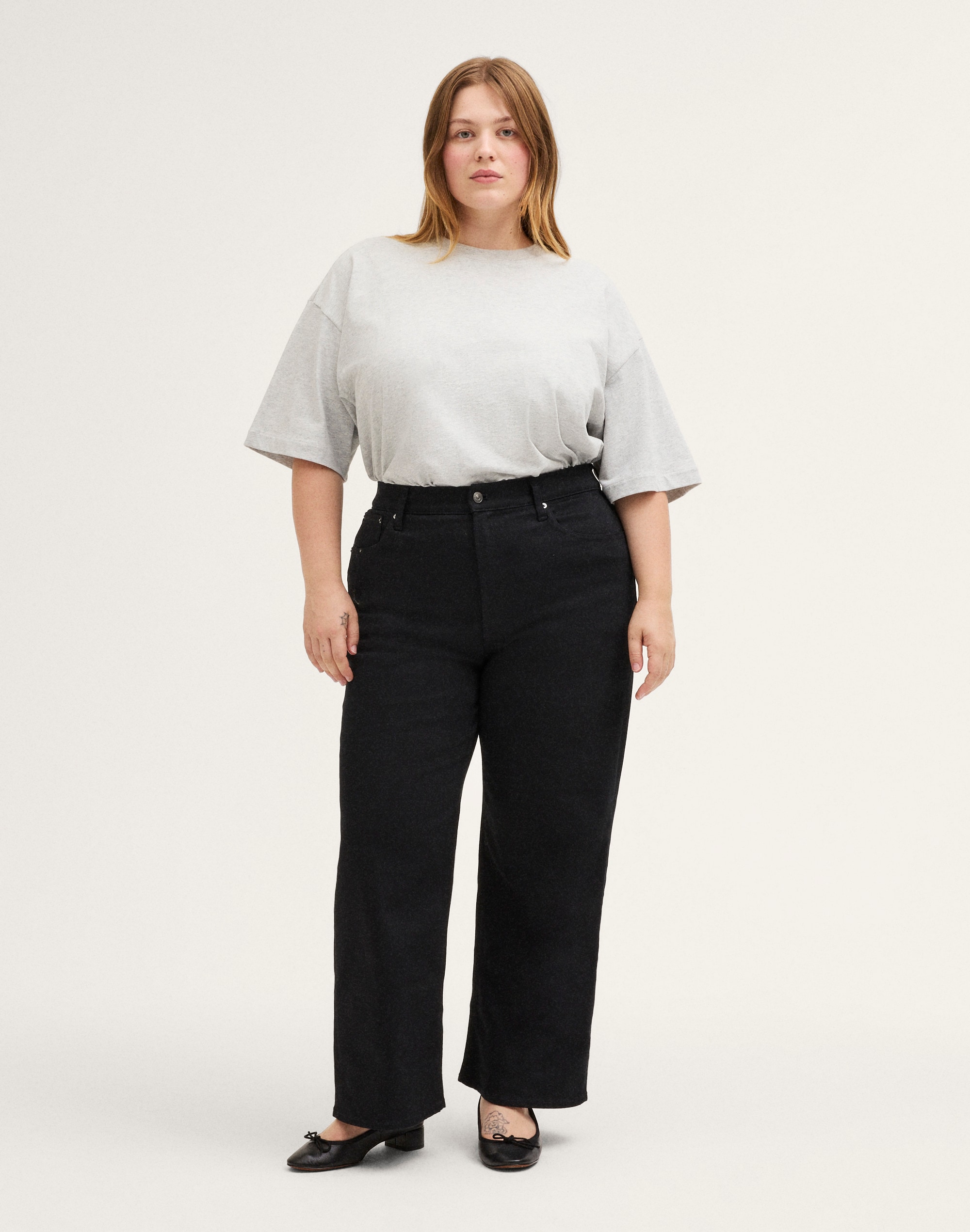 the plus perfect vintage wide-leg jean