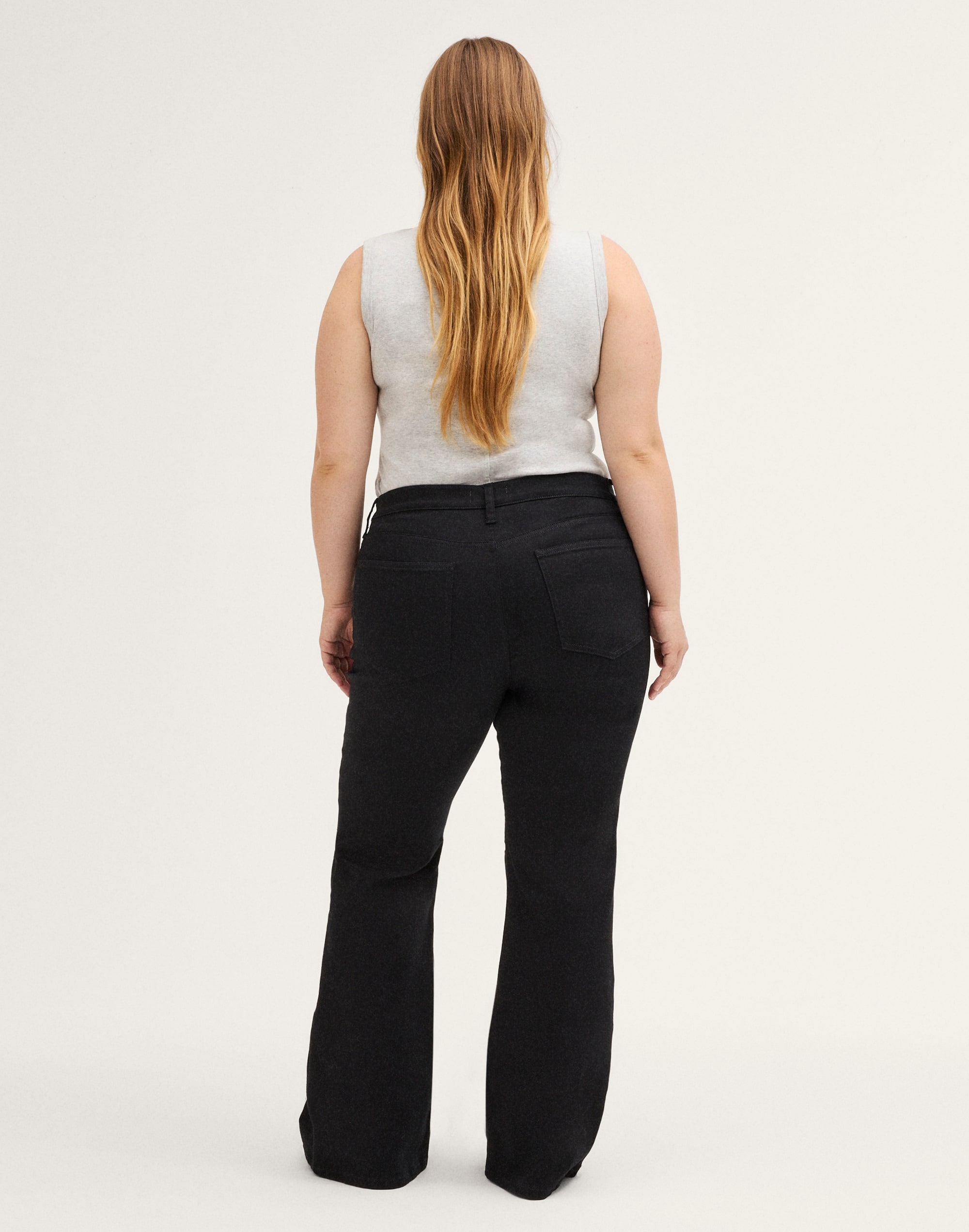 The Plus Flare Jean in Super Stretch Denim