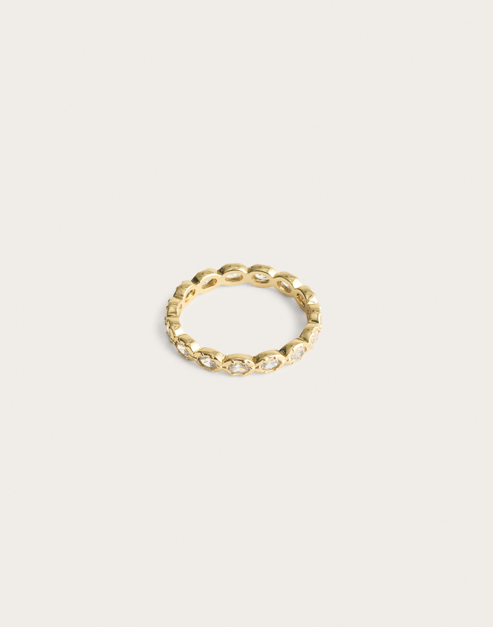 georgian-set crystal eternity ring