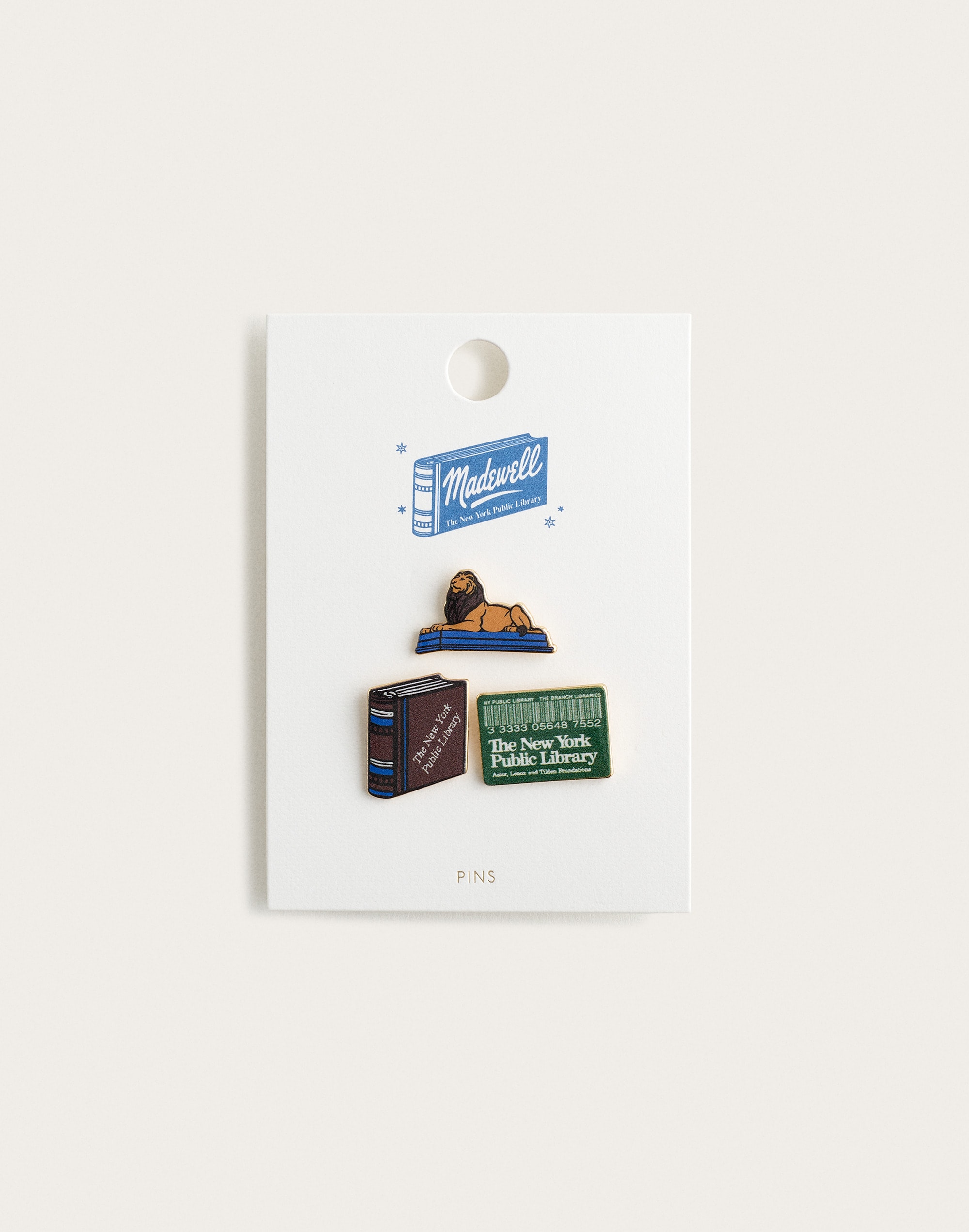 Madewell x NYPL Pin Pack