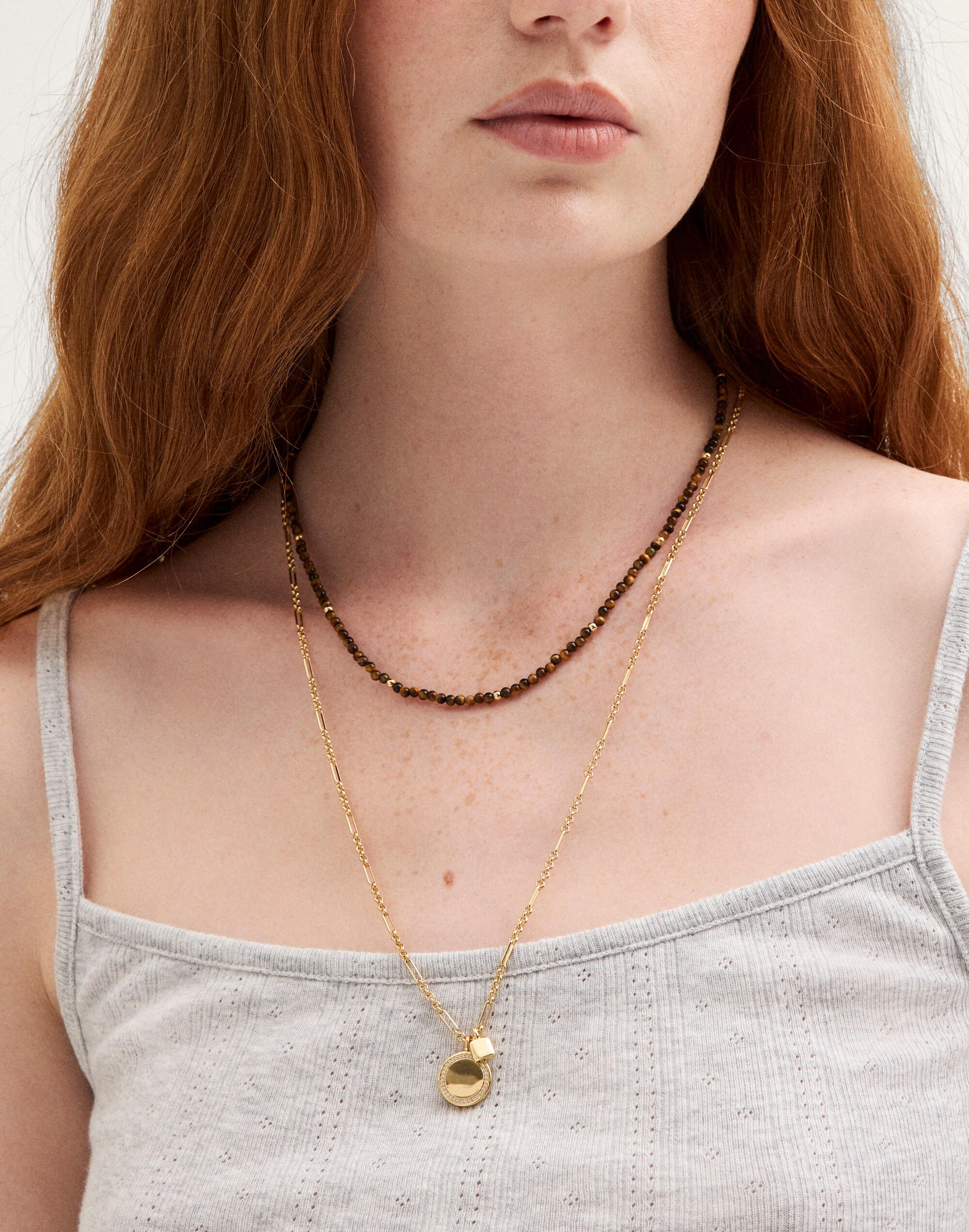 Semiprecious Beaded Necklace Set
