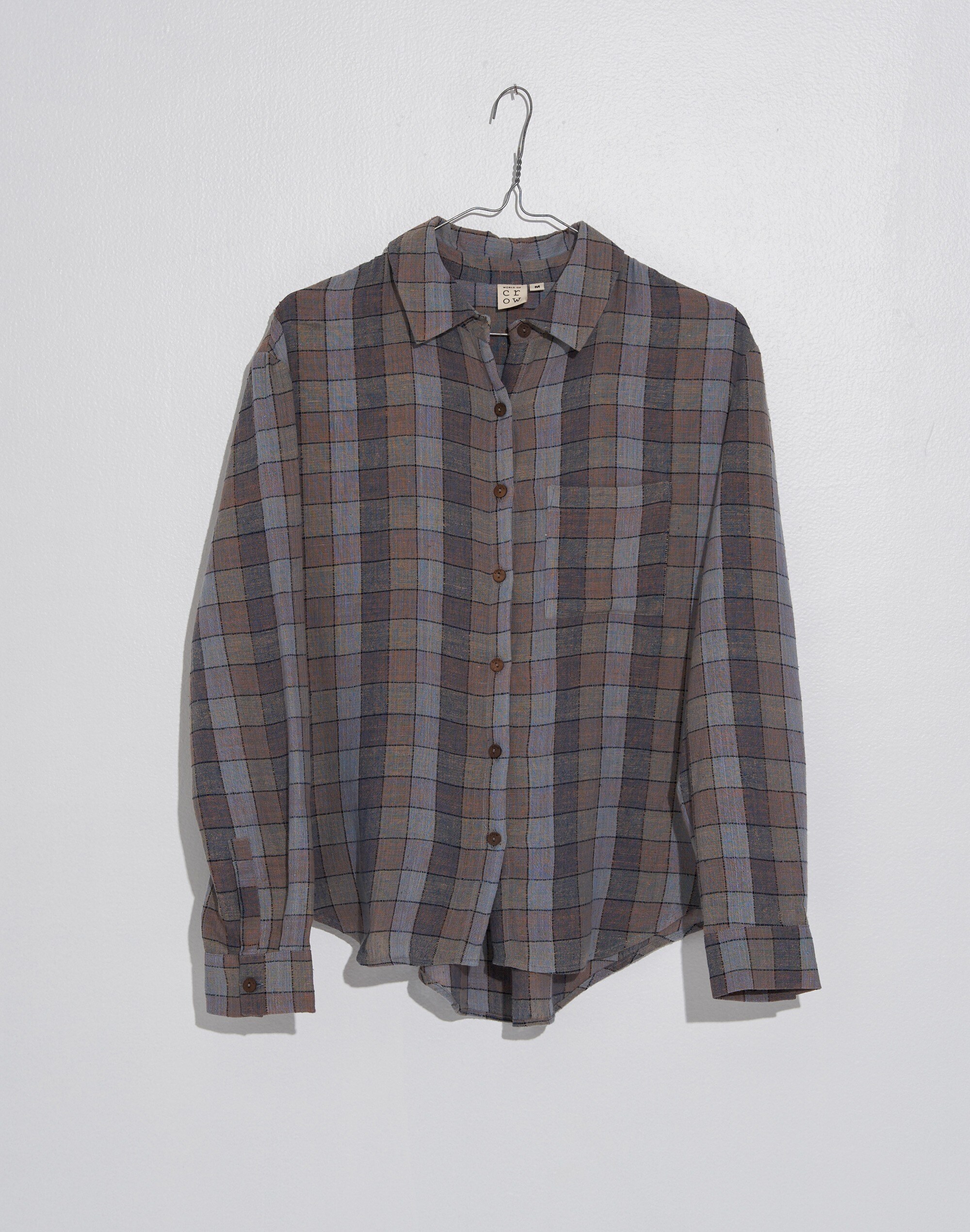 World of Crow Graph Checkered Day Shirt
