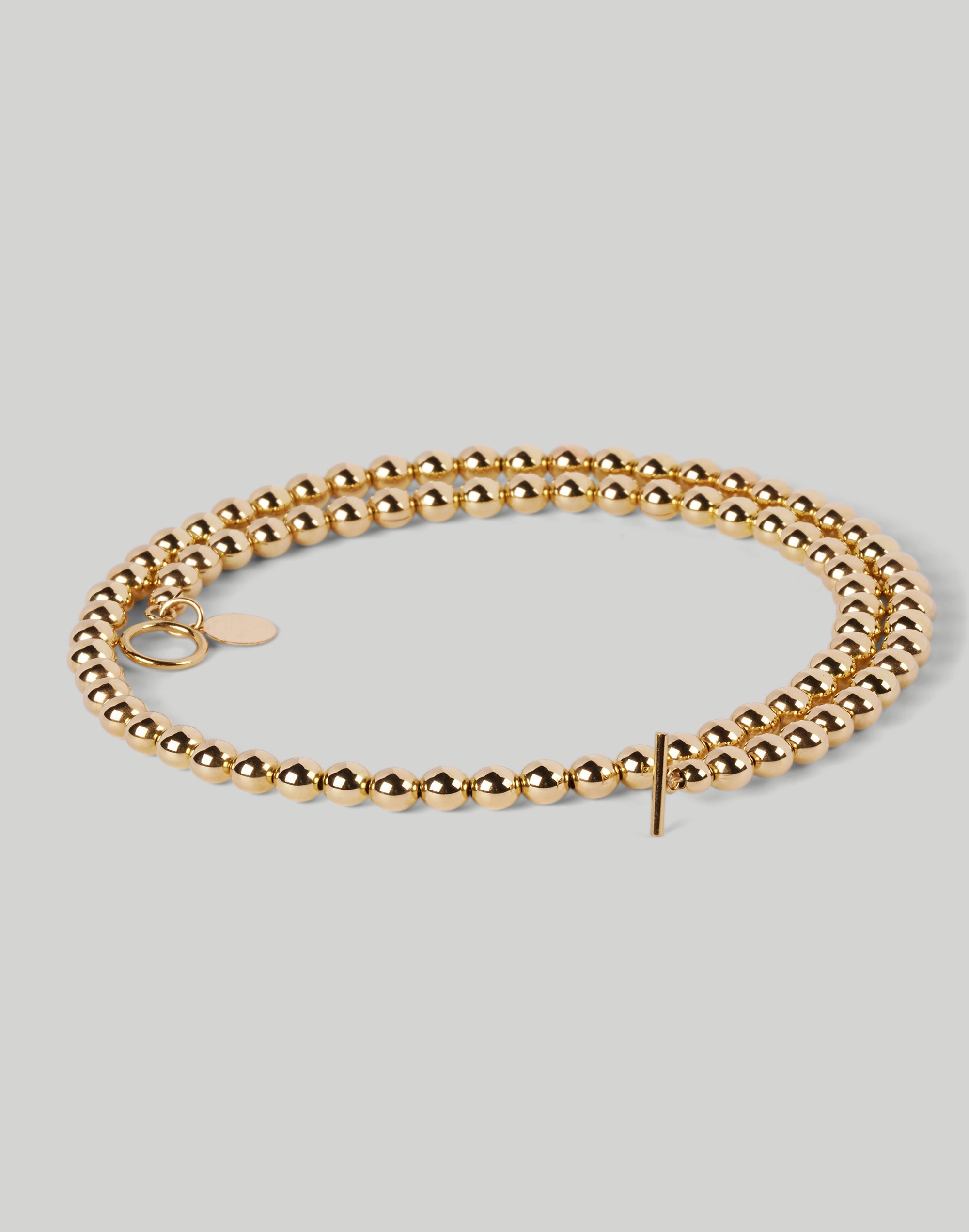 CHARLOTTE CAUWE STUDIO Mini Ball Bead Necklace in Gold