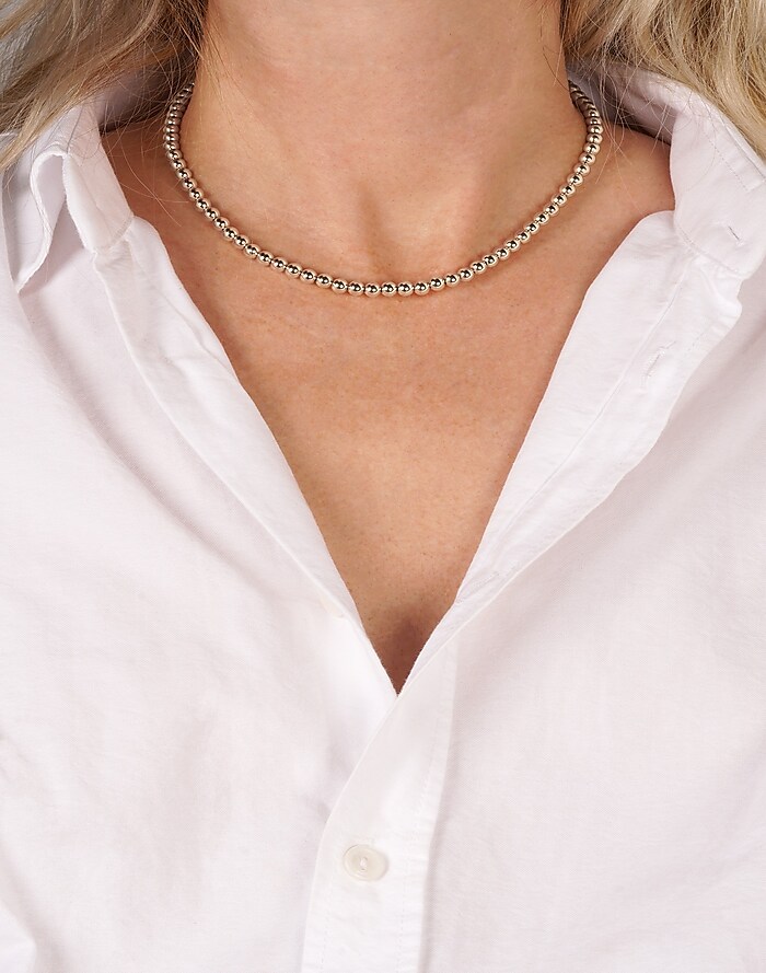 SNAKE CHAIN NECKLACE IN STERLING SILVER — CHARLOTTE CAUWE STUDIO