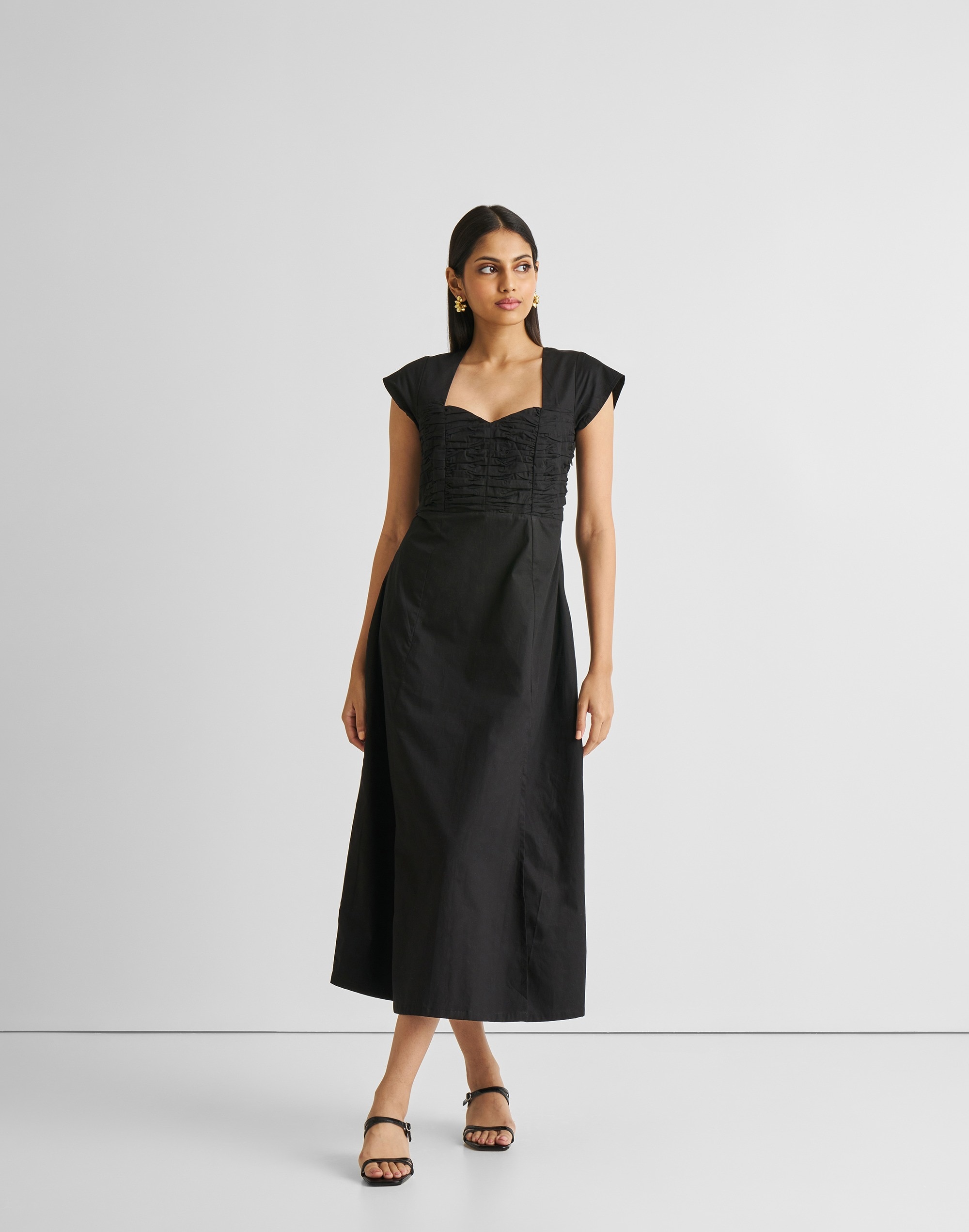 reistor&reg; ruched dress with front slit