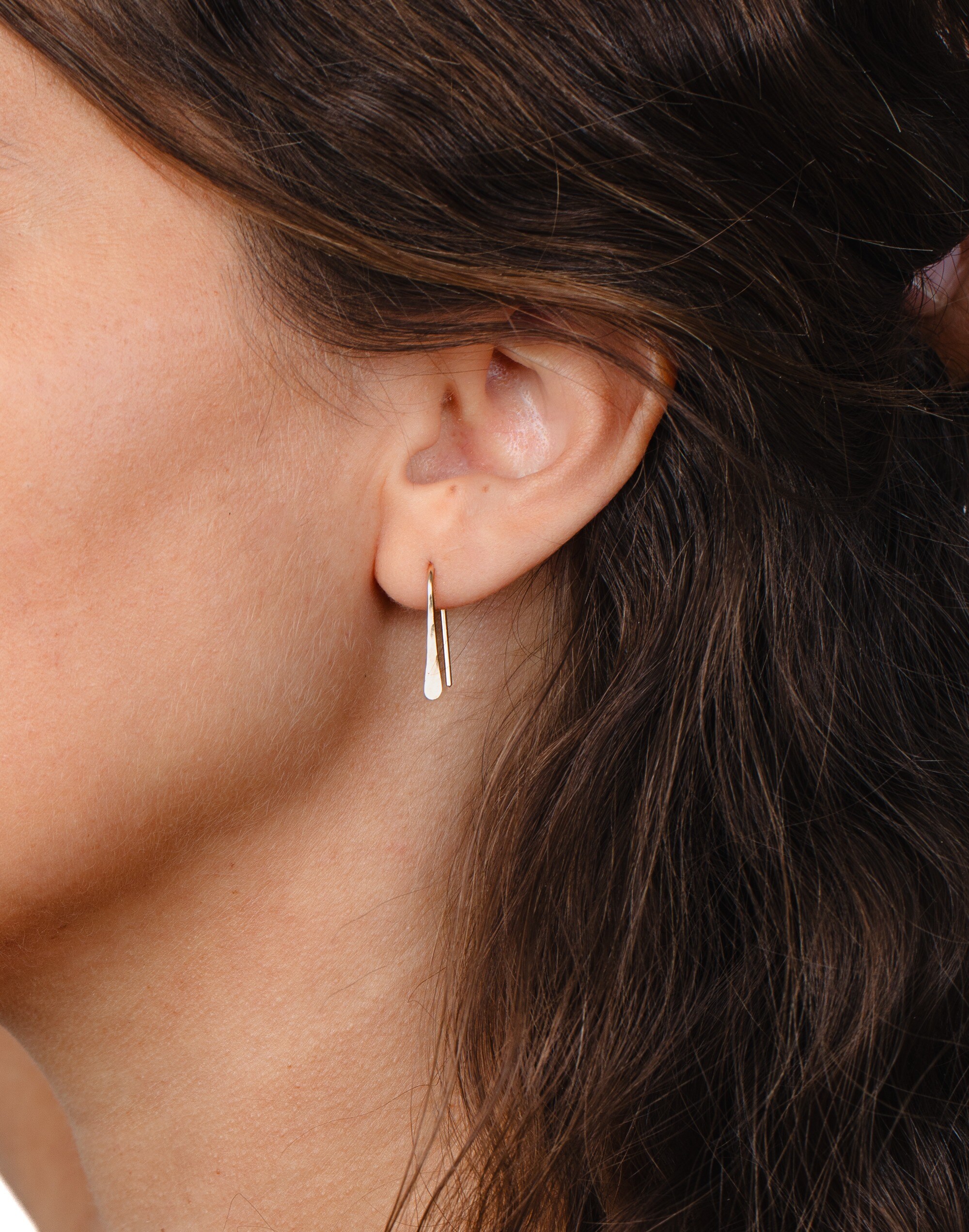 In Situ Jewelry 14k Gold-Filled Quill Threader Earrings