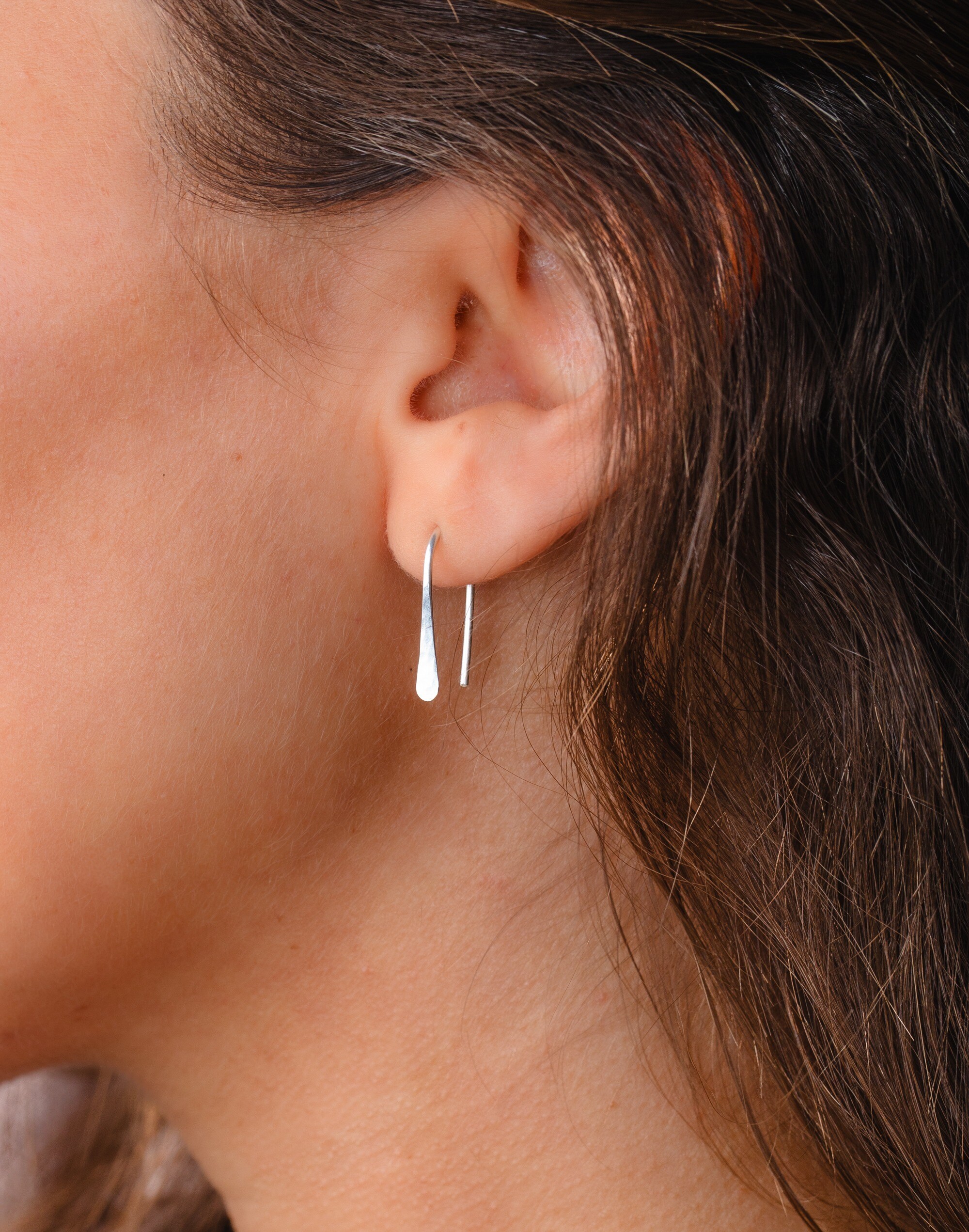 In Situ Jewelry Sterling Silver Quill Threader Earrings