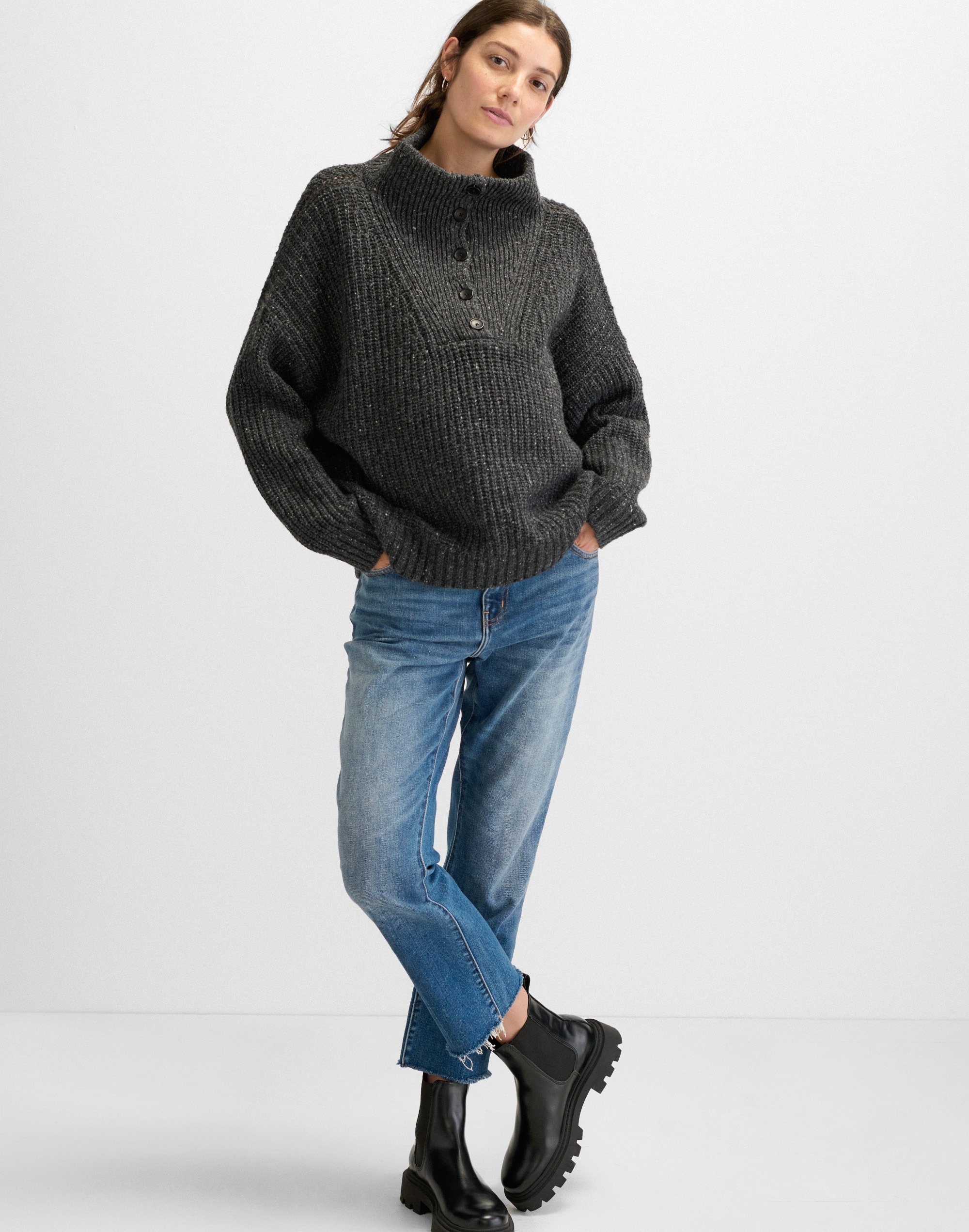 HATCH The Tweed Jo Maternity Sweater