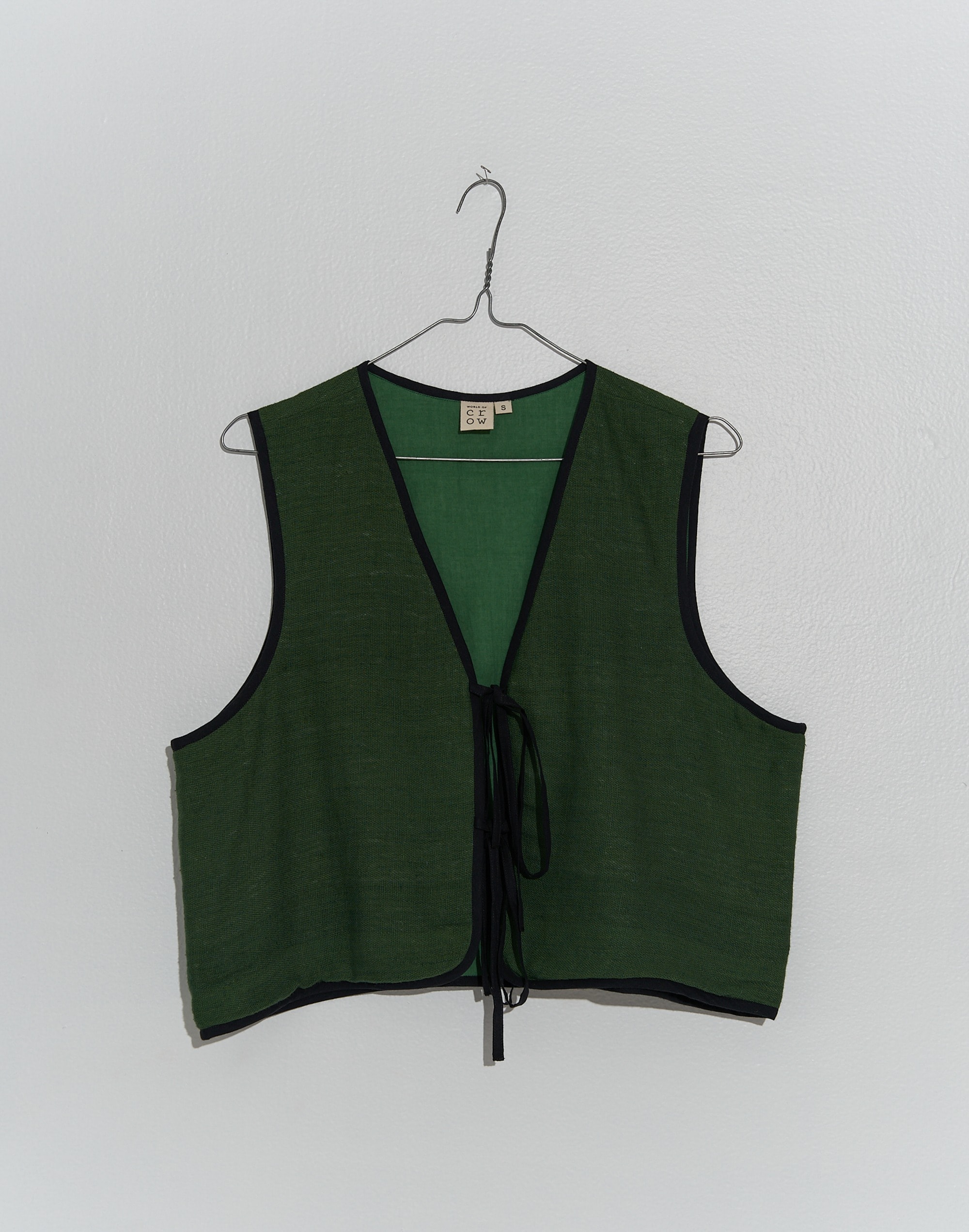 World of Crow Forest Green Vest