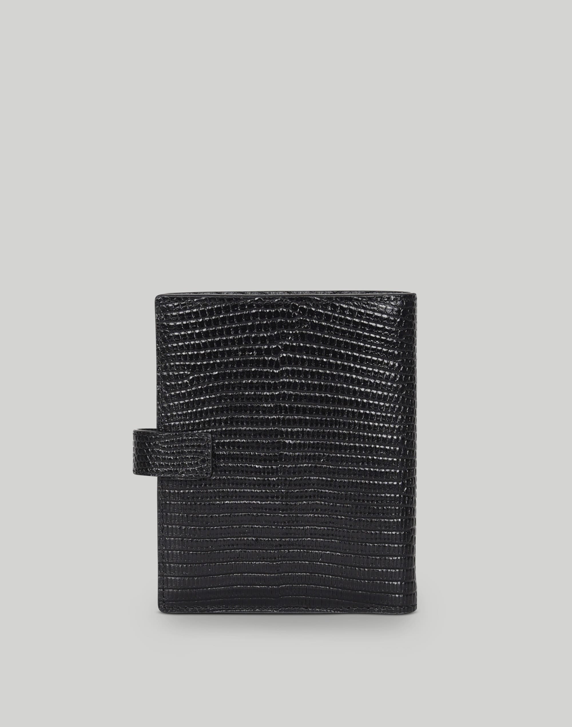 Hyer Goods Traveler's Wallet with Coin Pocket- Black LIzard Alternate Image 3